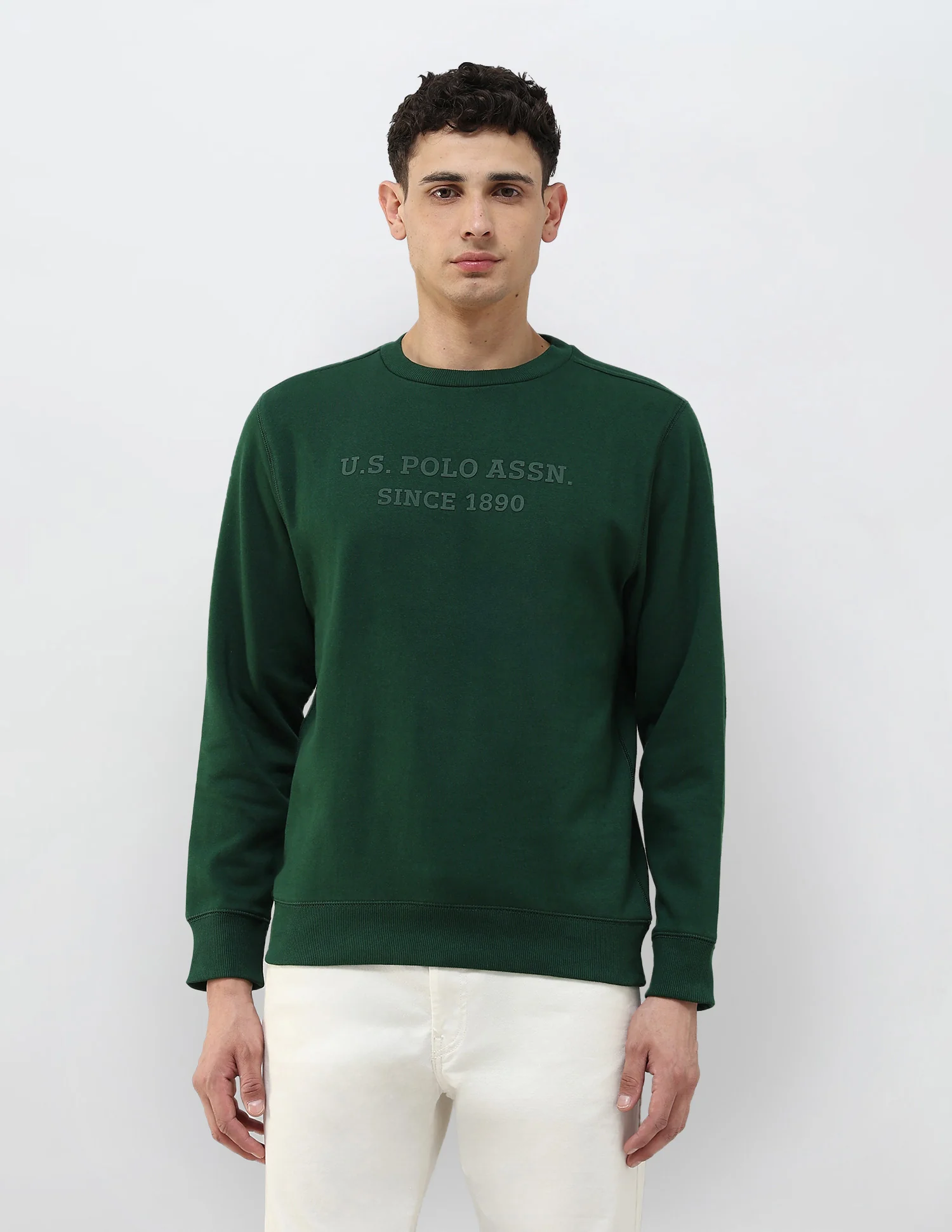 Brand Embossed Regular Fit Sweatshirt - Image 6
