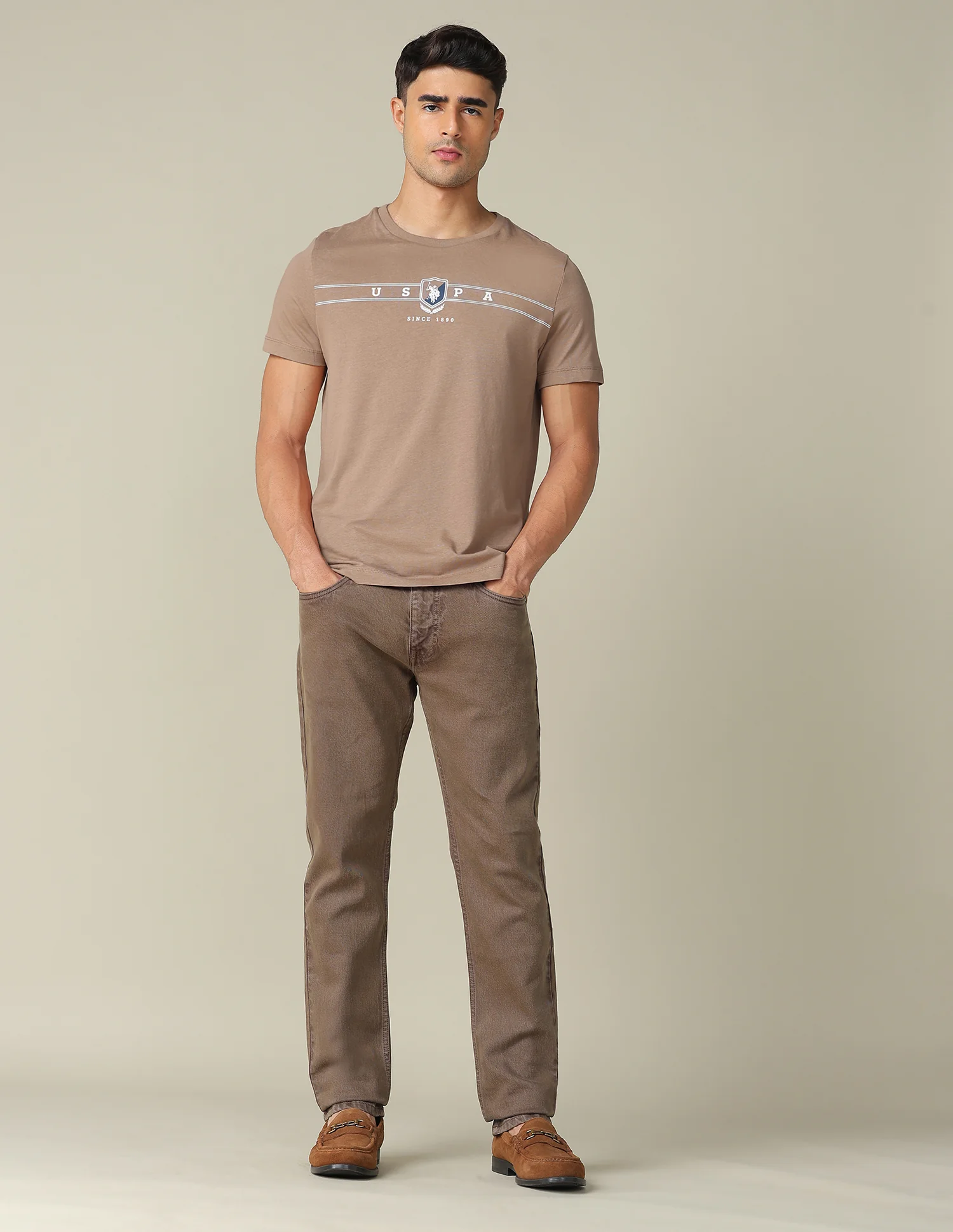 Brand Embossed Regular Fit T-Shirt - Image 3