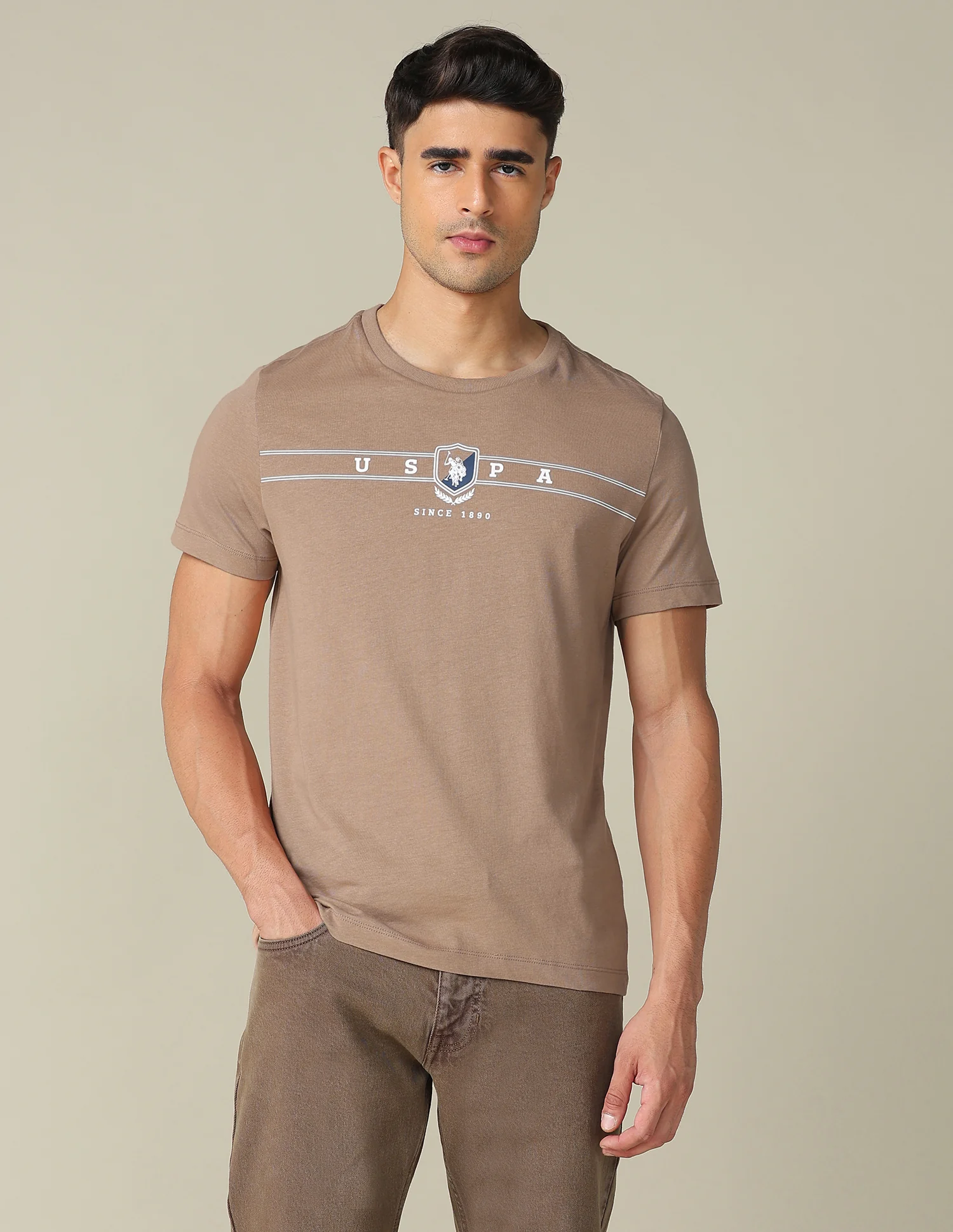 Brand Embossed Regular Fit T-Shirt - Image 6