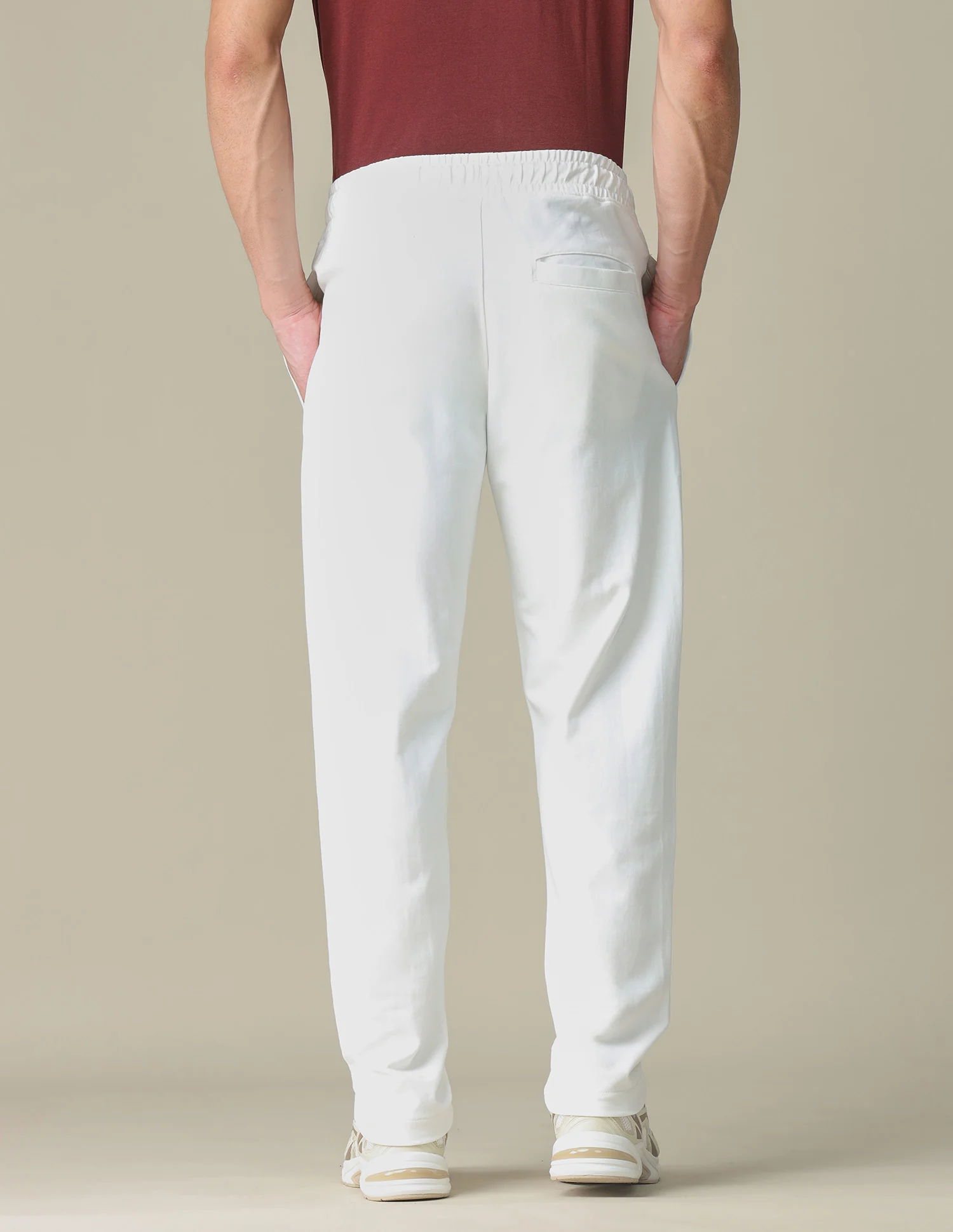 Brand Embossed Regular Fit Track Pants - Image 5