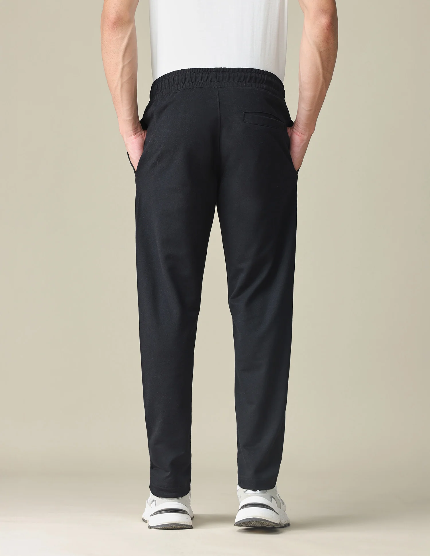 Brand Embossed Regular Fit Track Pants - Image 5