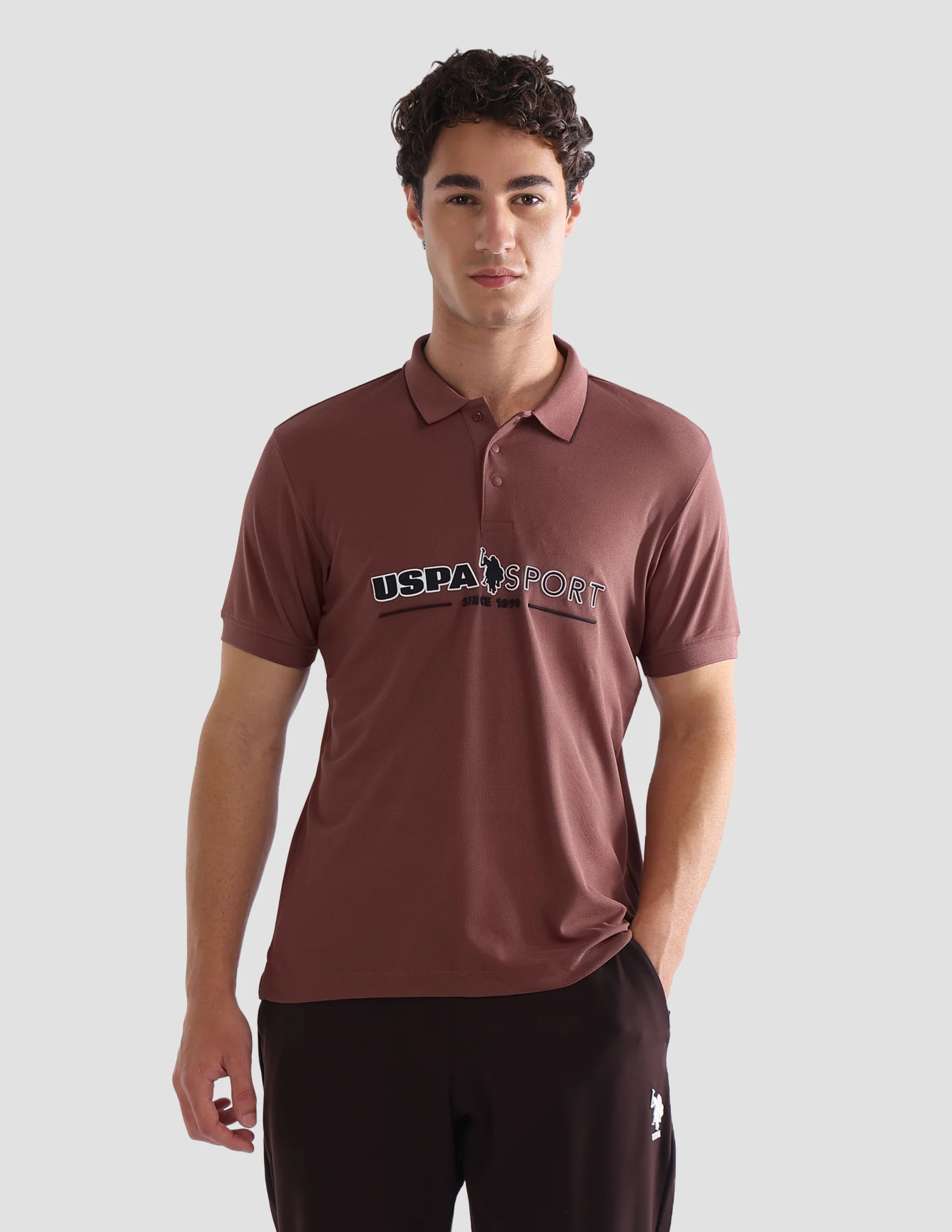 Brand Embossed Slim Fit Active Polo Shirt - Image 6