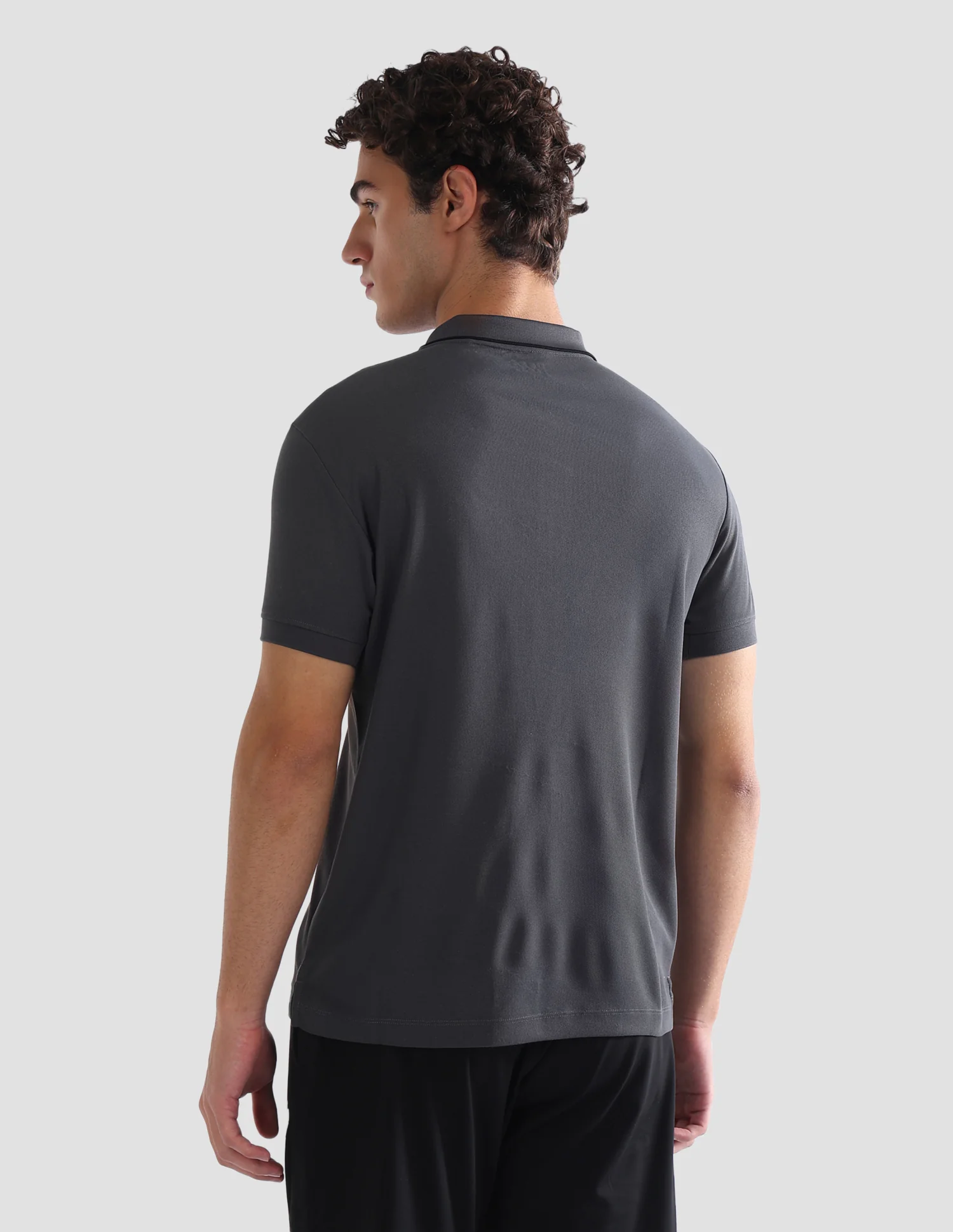Brand Embossed Slim Fit Active Polo Shirt - Image 5