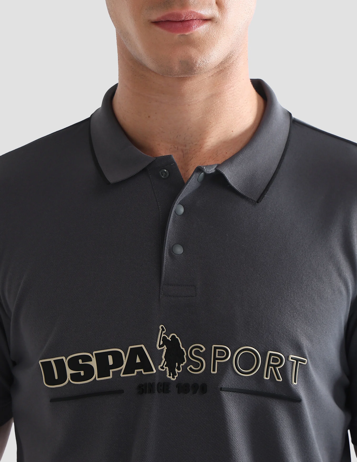 Brand Embossed Slim Fit Active Polo Shirt - Image 7