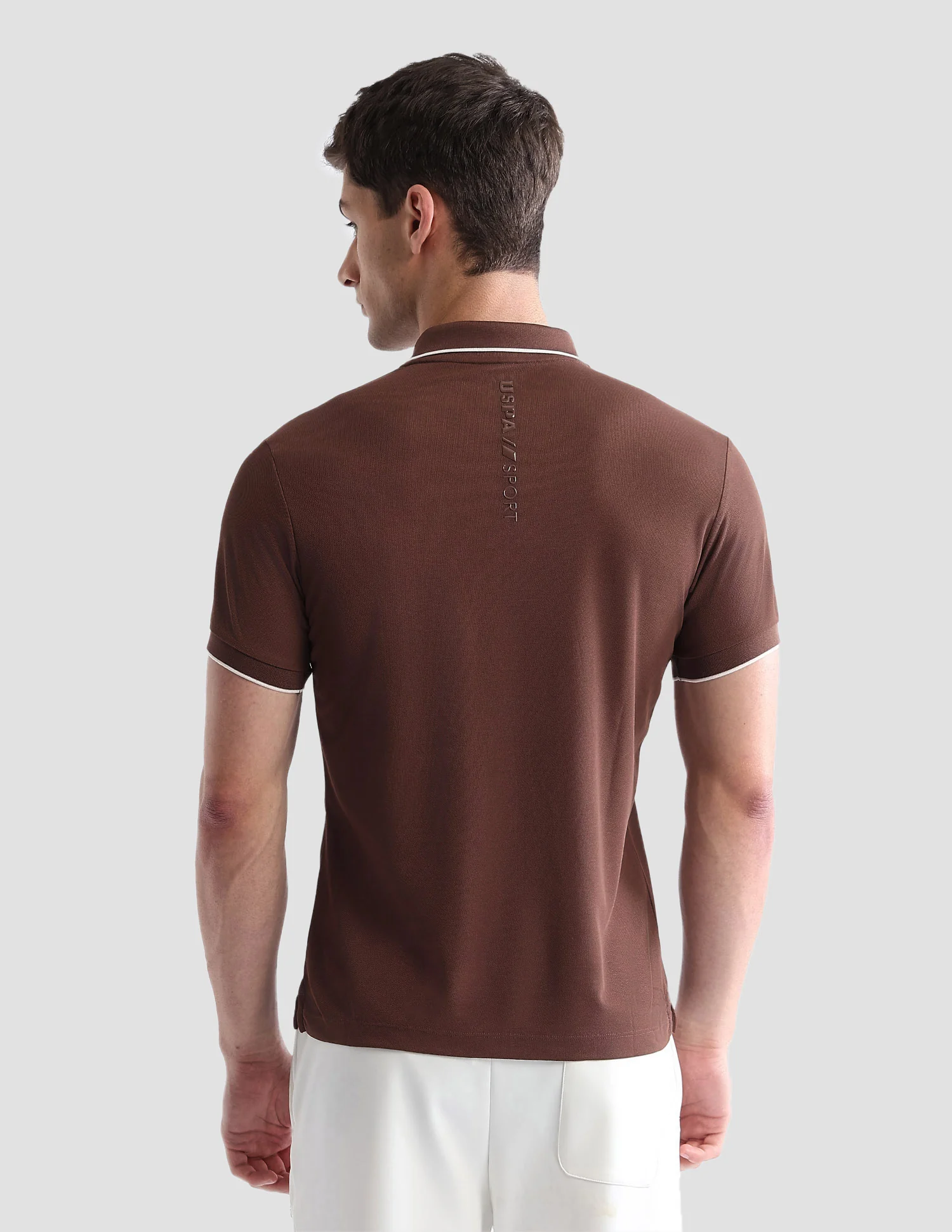Brand Embossed Slim Fit Active Polo Shirt - Image 5