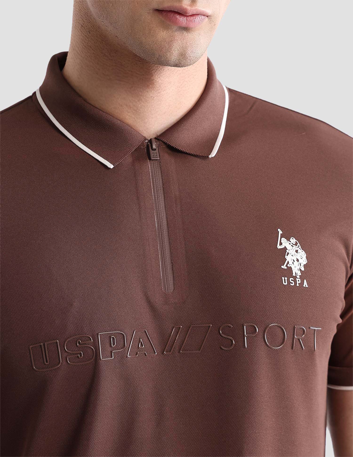 Brand Embossed Slim Fit Active Polo Shirt - Image 7
