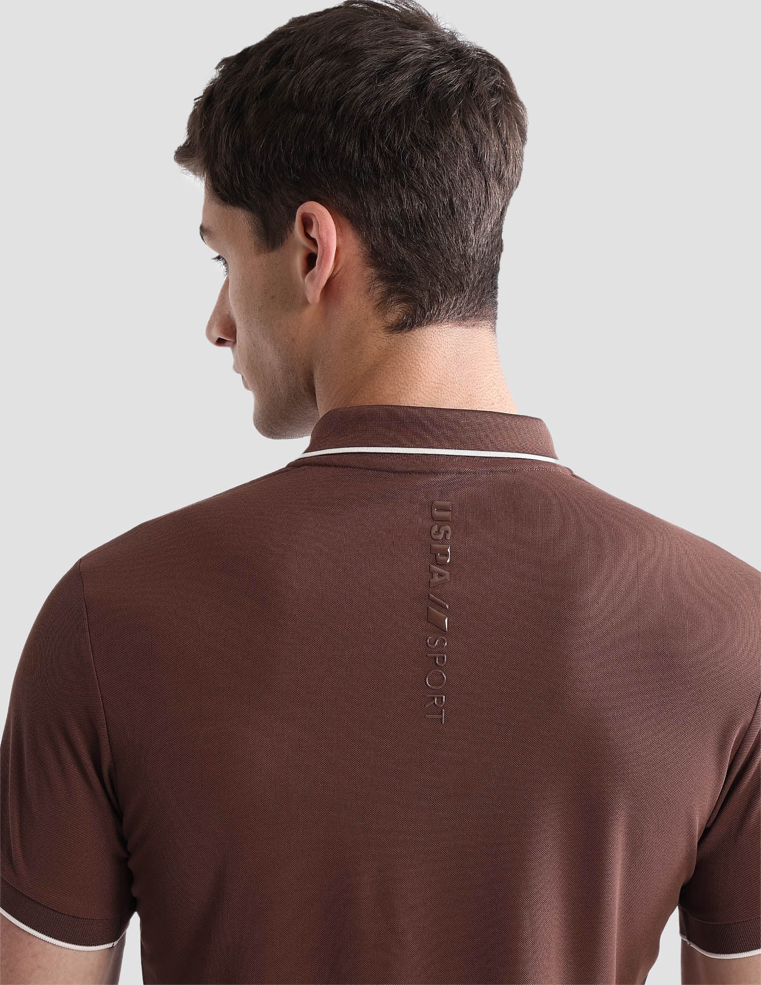 Brand Embossed Slim Fit Active Polo Shirt - Image 8