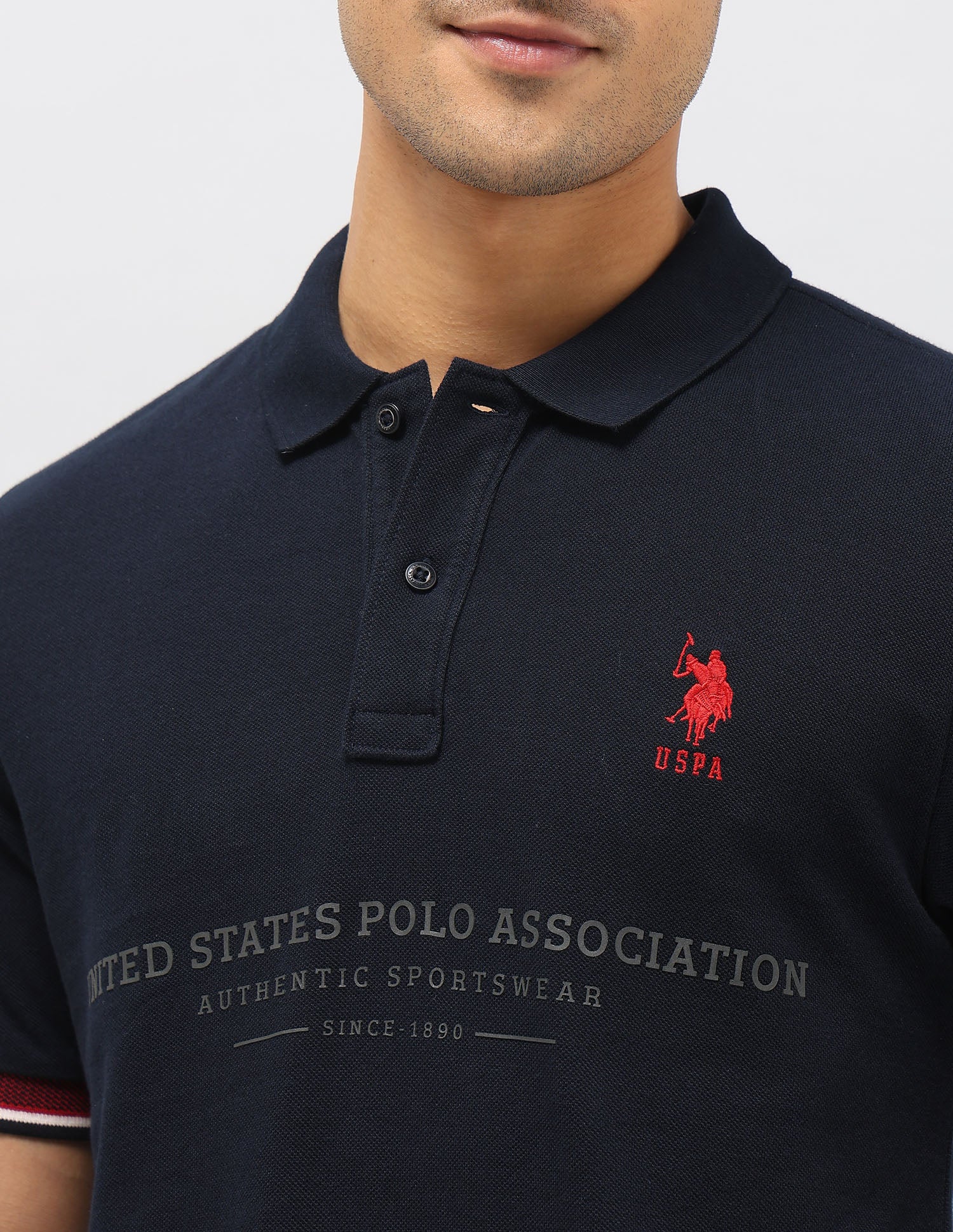 Brand Embossed Slim Fit Polo Shirt - Image 7