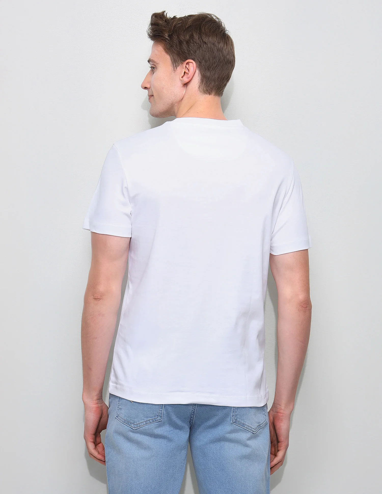 Brand Embossed Slim Fit T-Shirt - Image 5