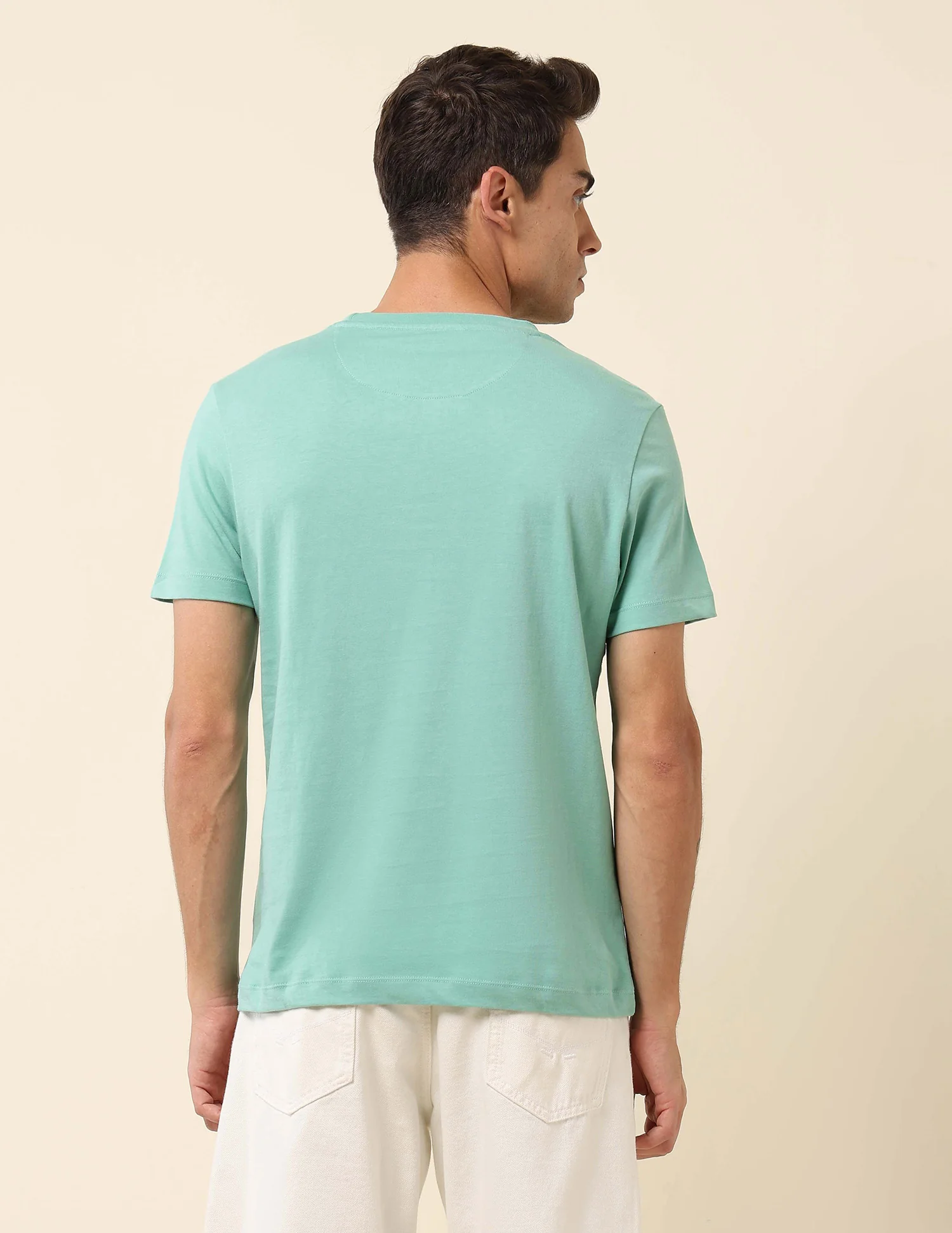 Brand Embossed Slim Fit T- Shirt - Image 5