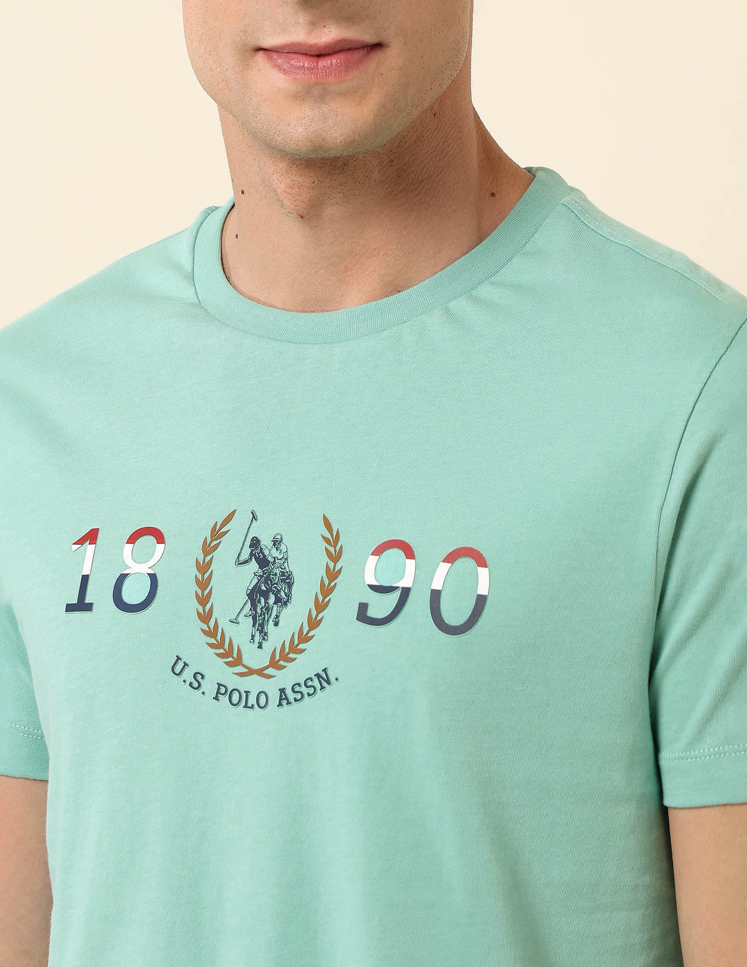 Brand Embossed Slim Fit T- Shirt - Image 7