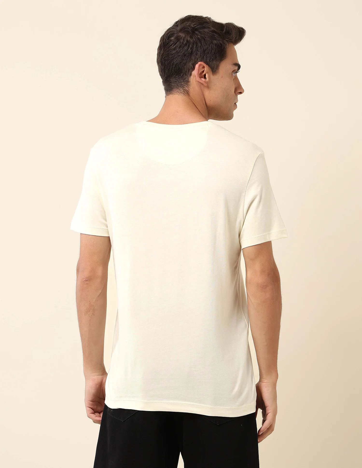 Brand Embossed Slim Fit T- Shirt - Image 5