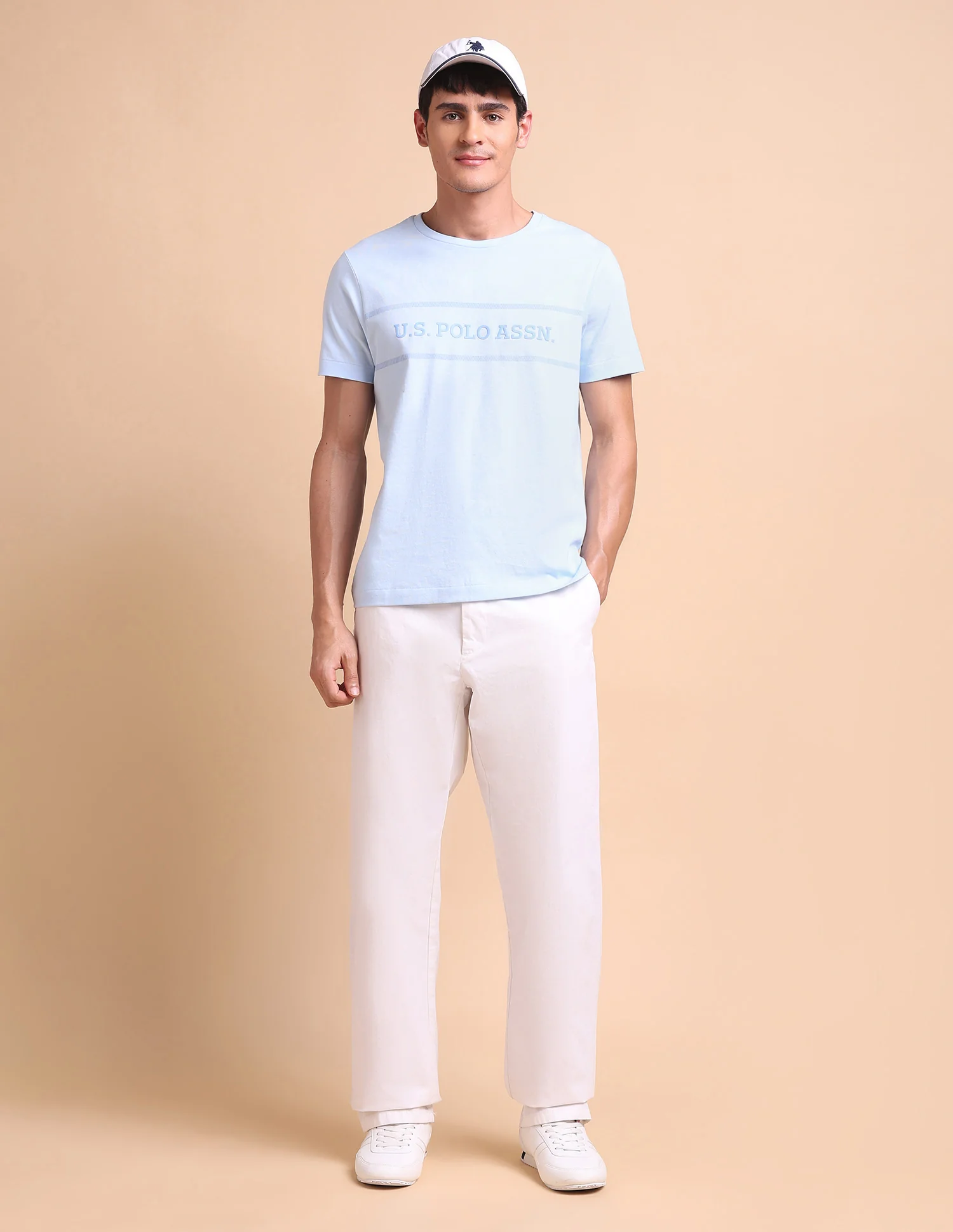 Brand Embossed Slim Fit T-Shirt - Image 3
