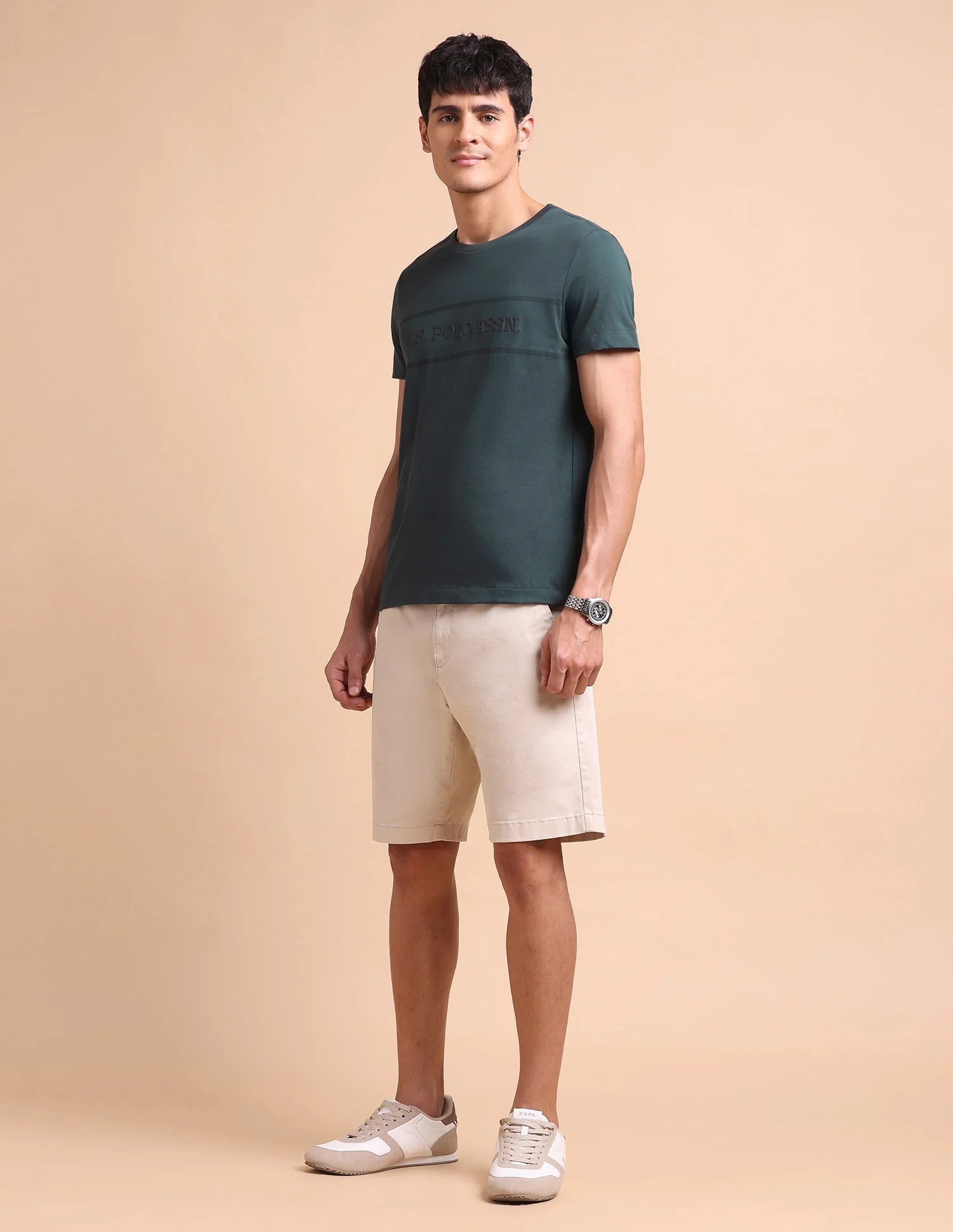 Brand Embossed Slim Fit T-Shirt - Image 3