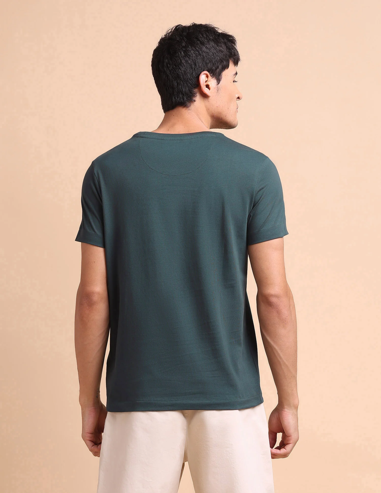 Brand Embossed Slim Fit T-Shirt - Image 5