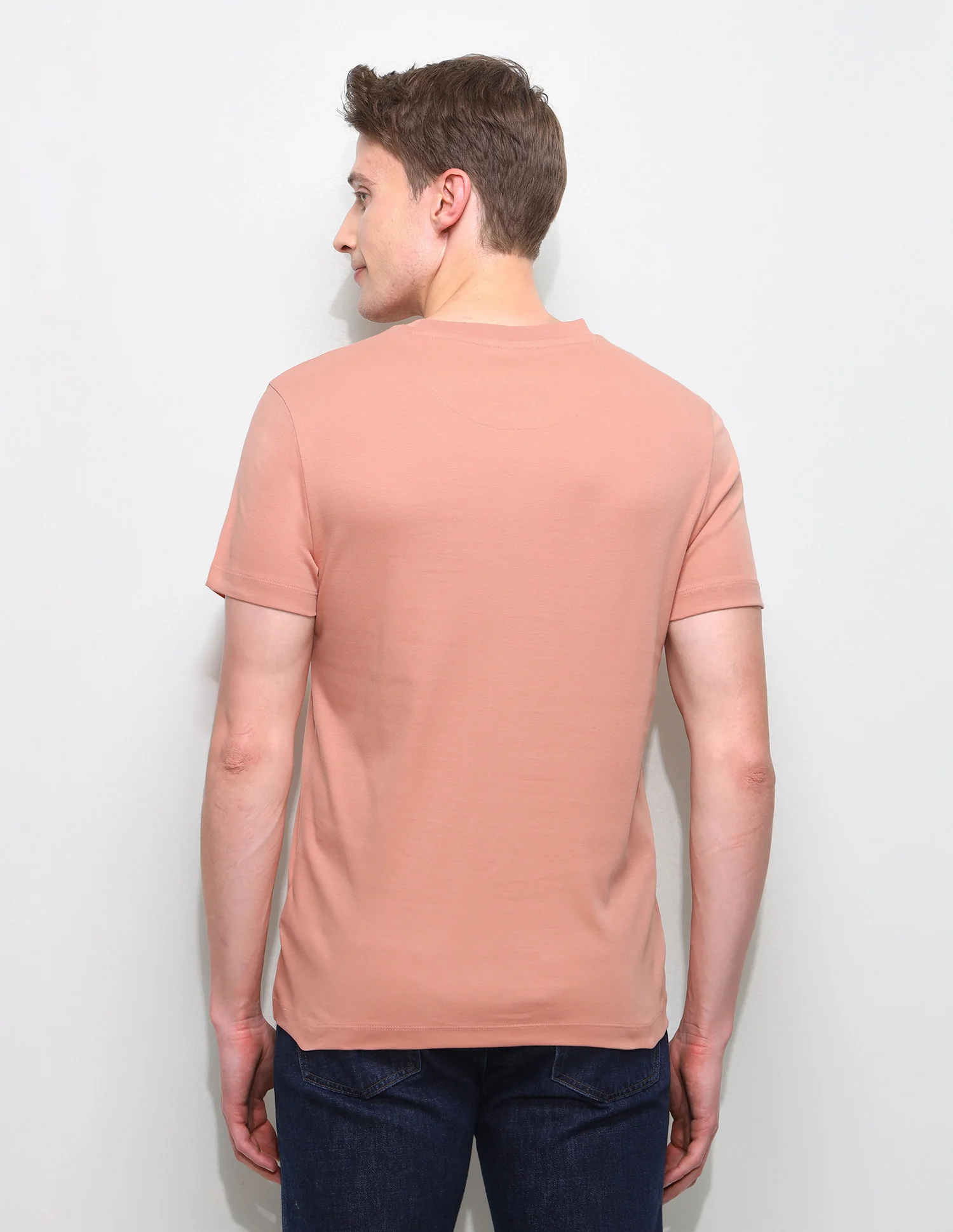 Brand Embossed Slim Fit T-Shirt - Image 5