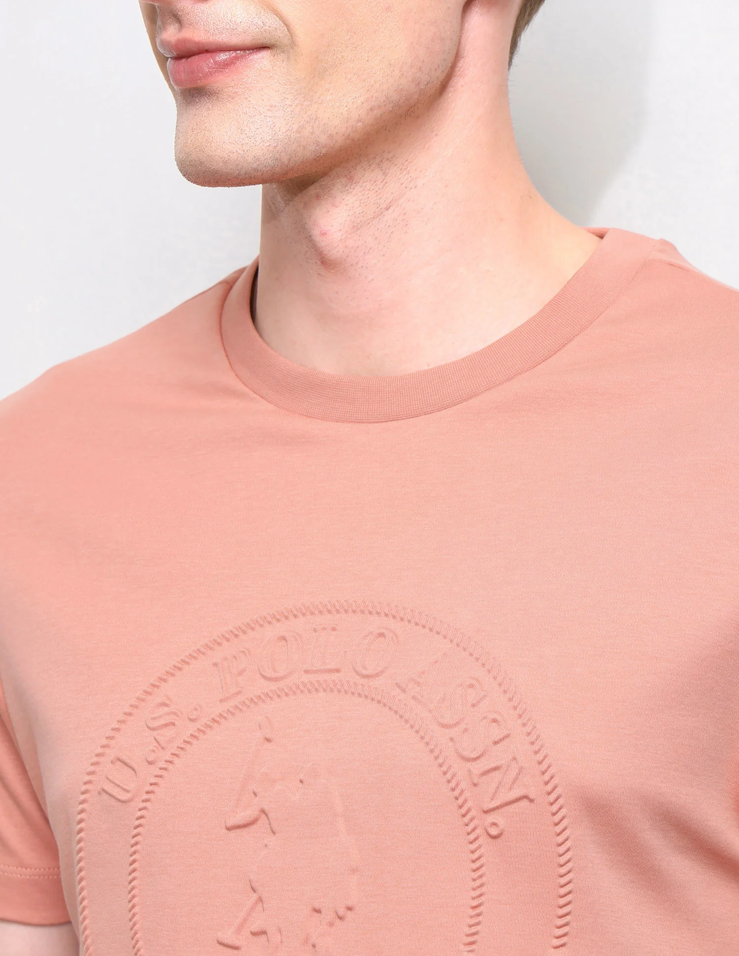 Brand Embossed Slim Fit T-Shirt - Image 7