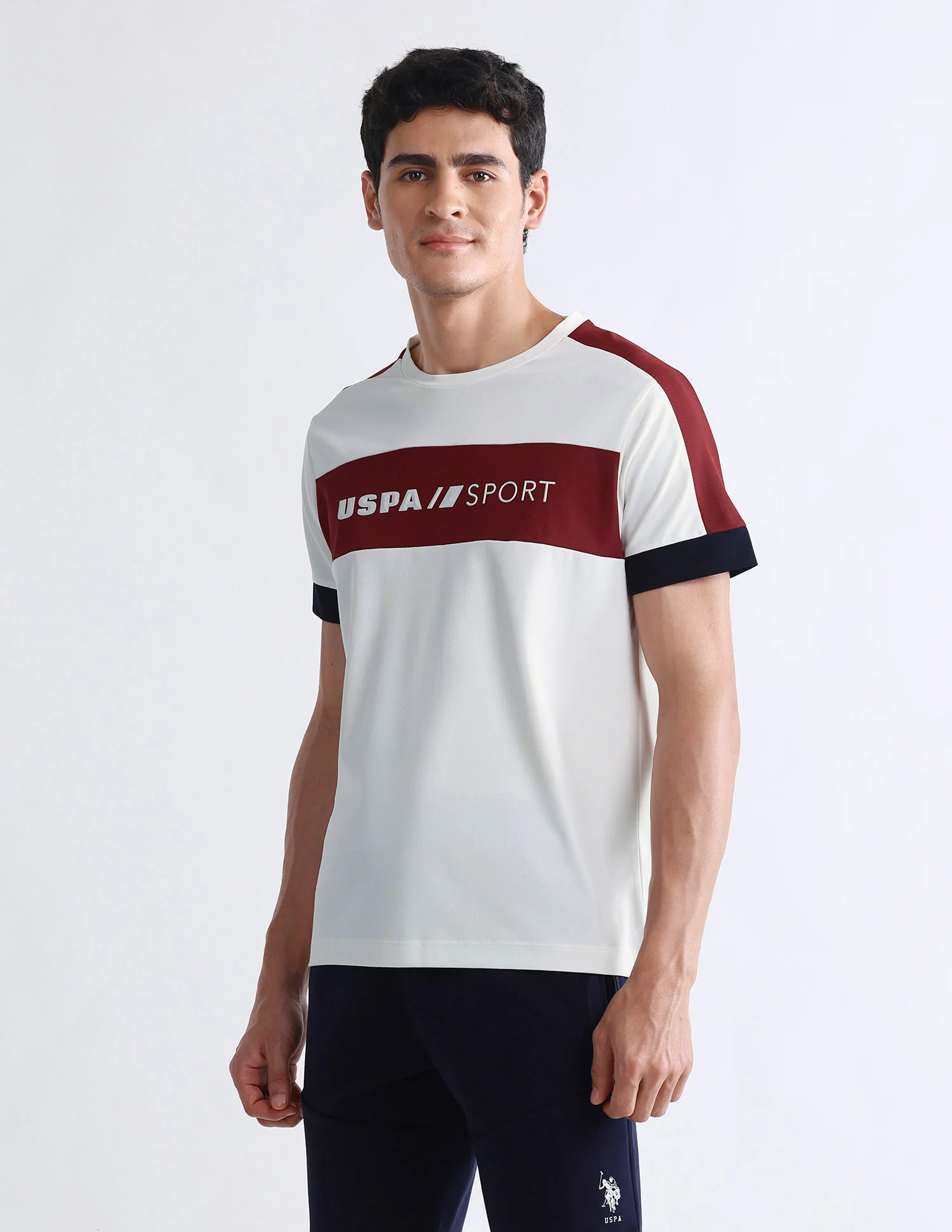 Brand Embossed Slim Fit T-Shirt - Image 4