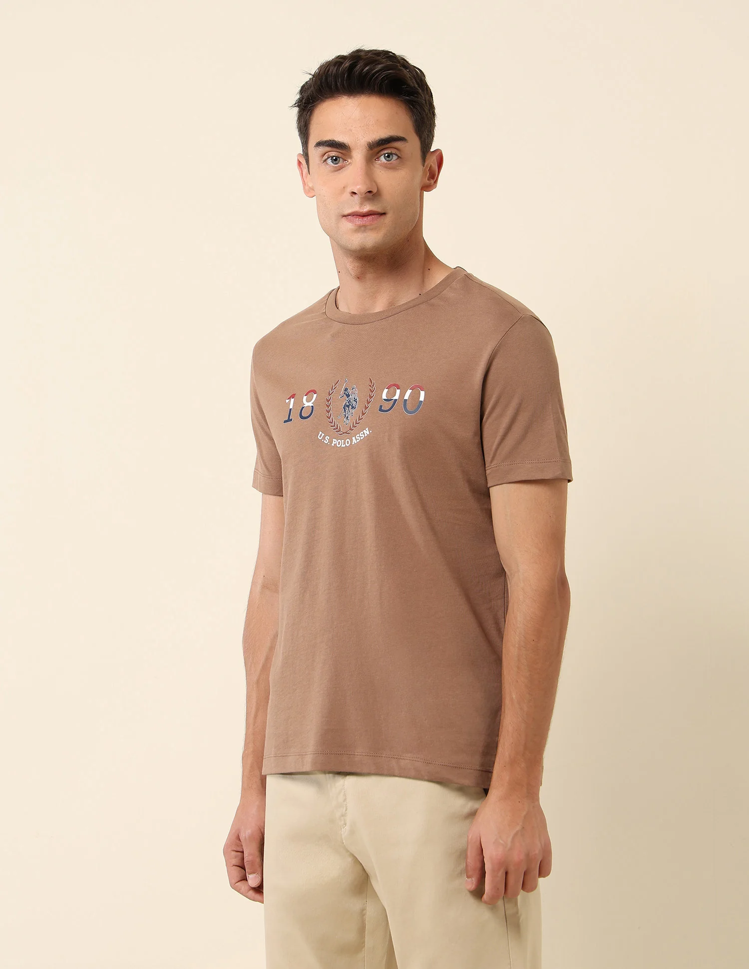 Brand Embossed Slim Fit T- Shirt - Image 4