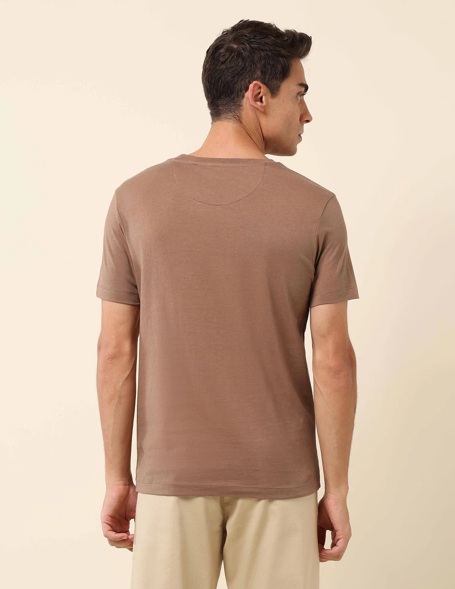Brand Embossed Slim Fit T- Shirt - Image 5