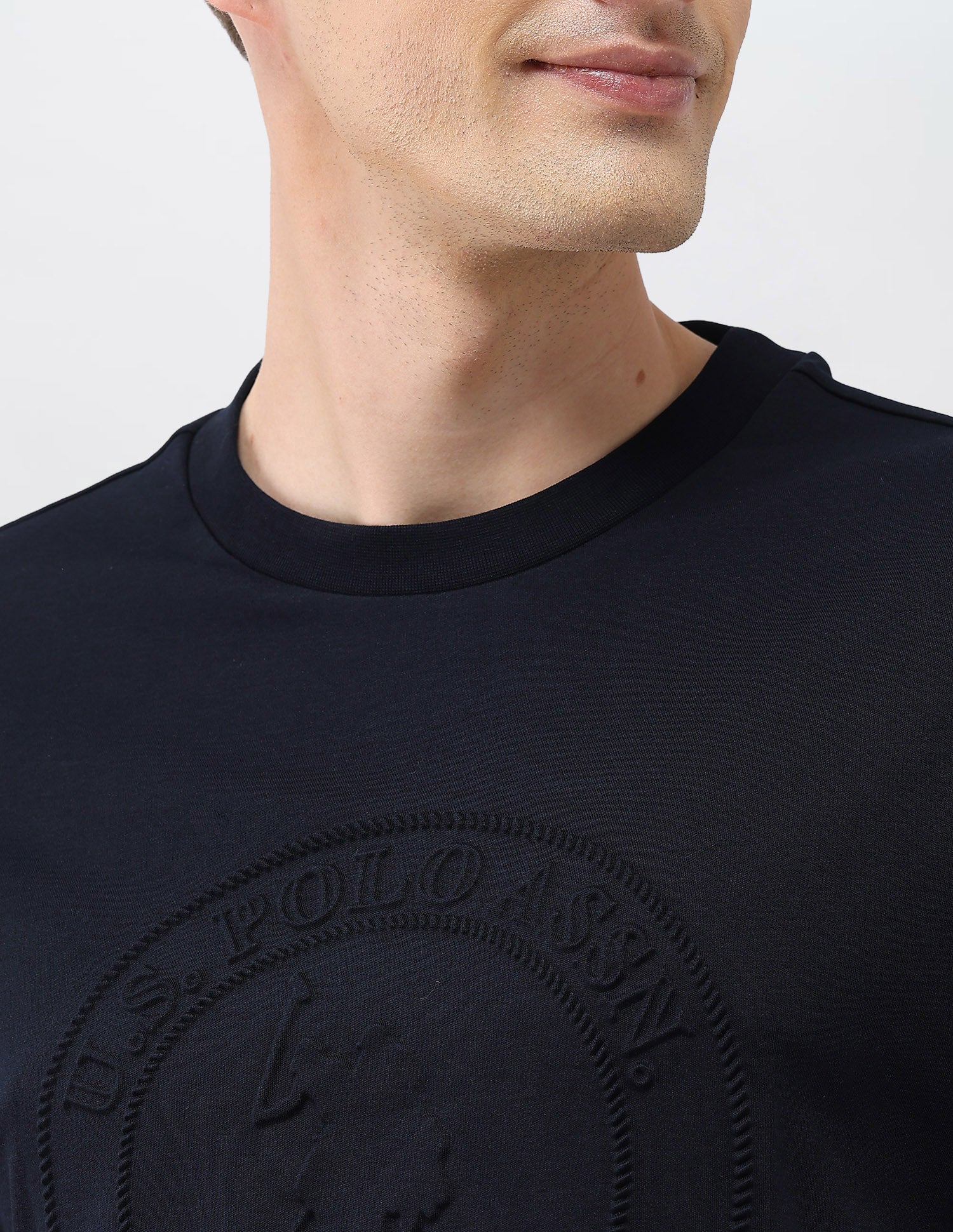 Brand Embossed Slim Fit T-Shirt - Image 7