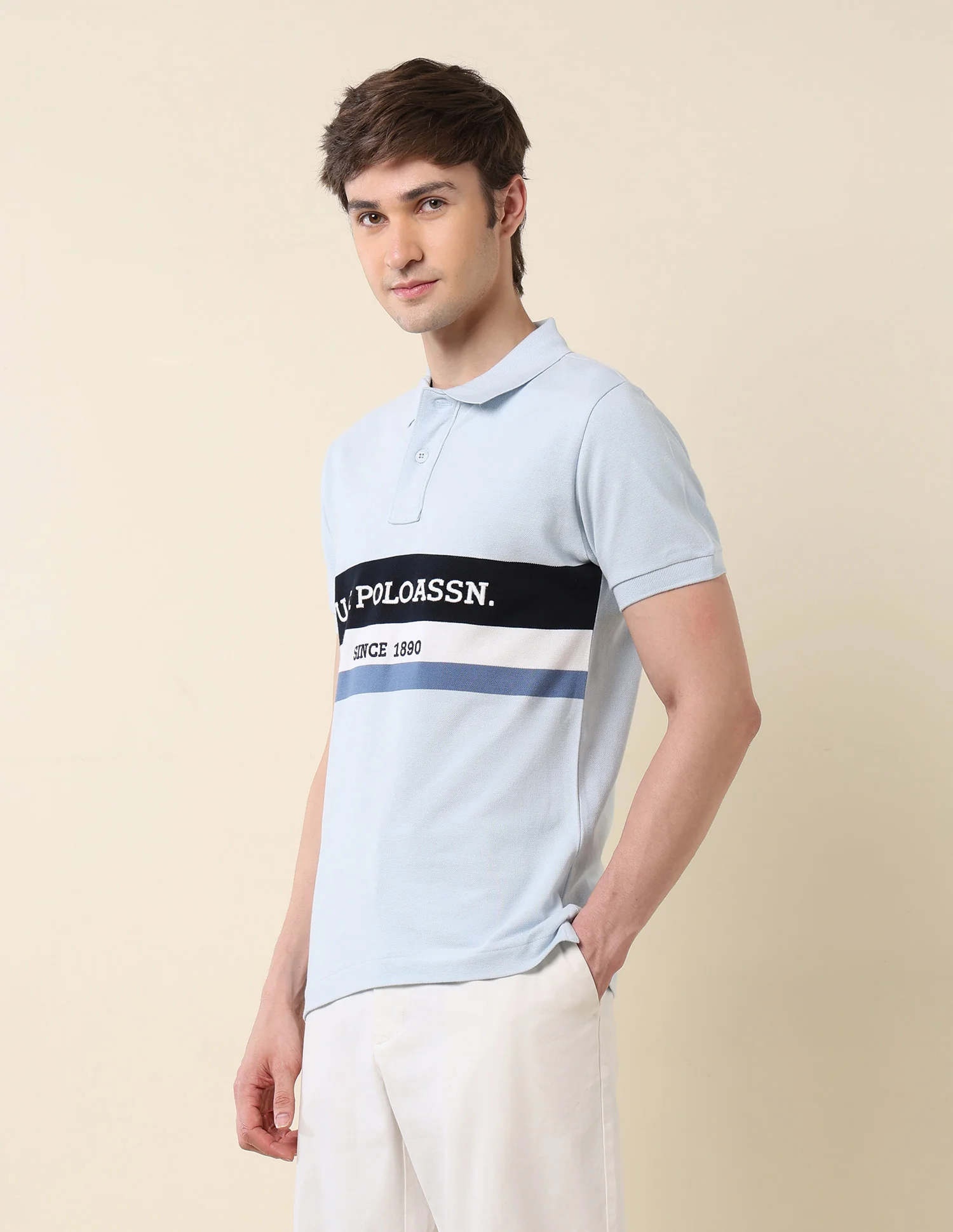 Brand Embroidered Classic Polo Shirt - Image 4