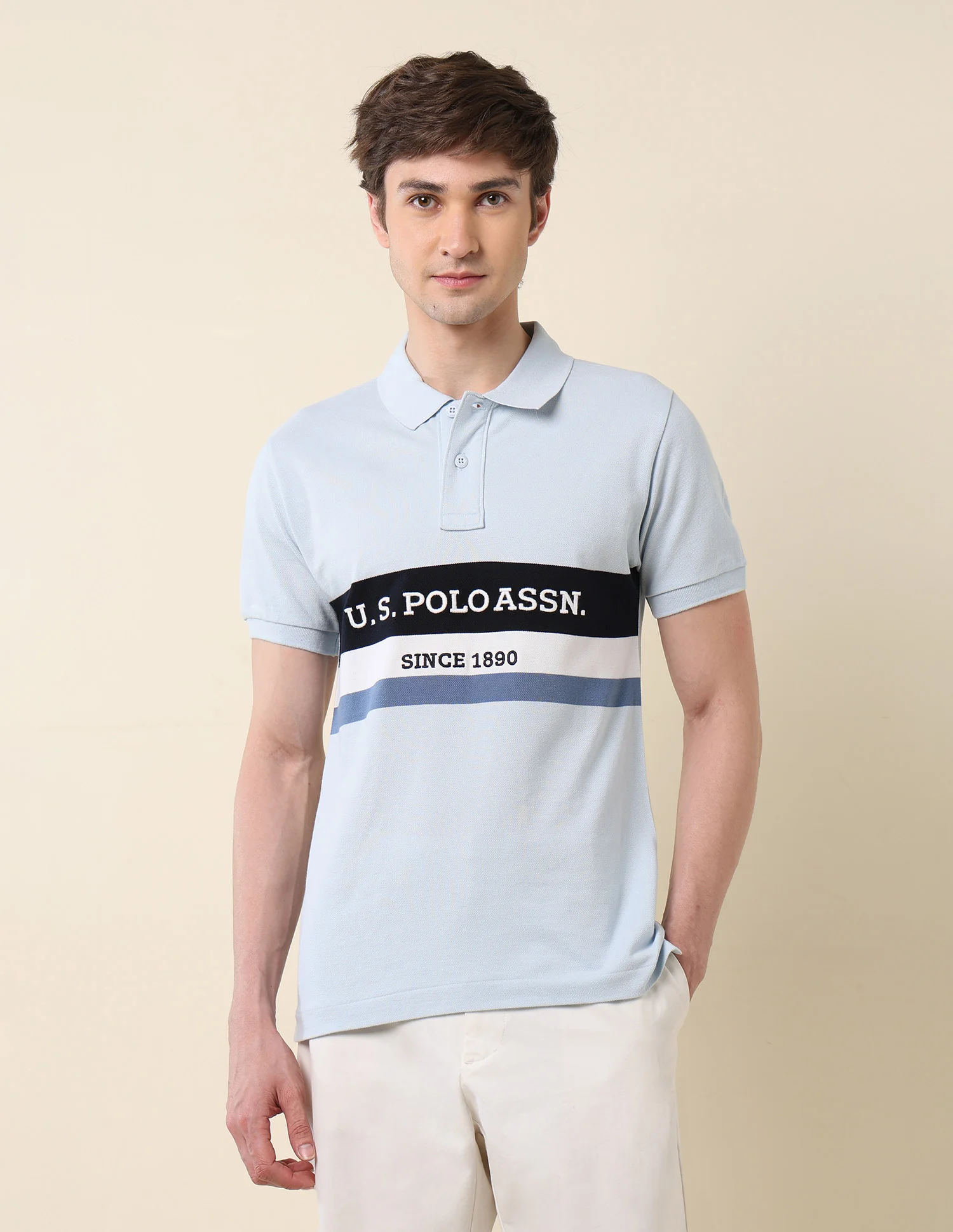Brand Embroidered Classic Polo Shirt - Image 6