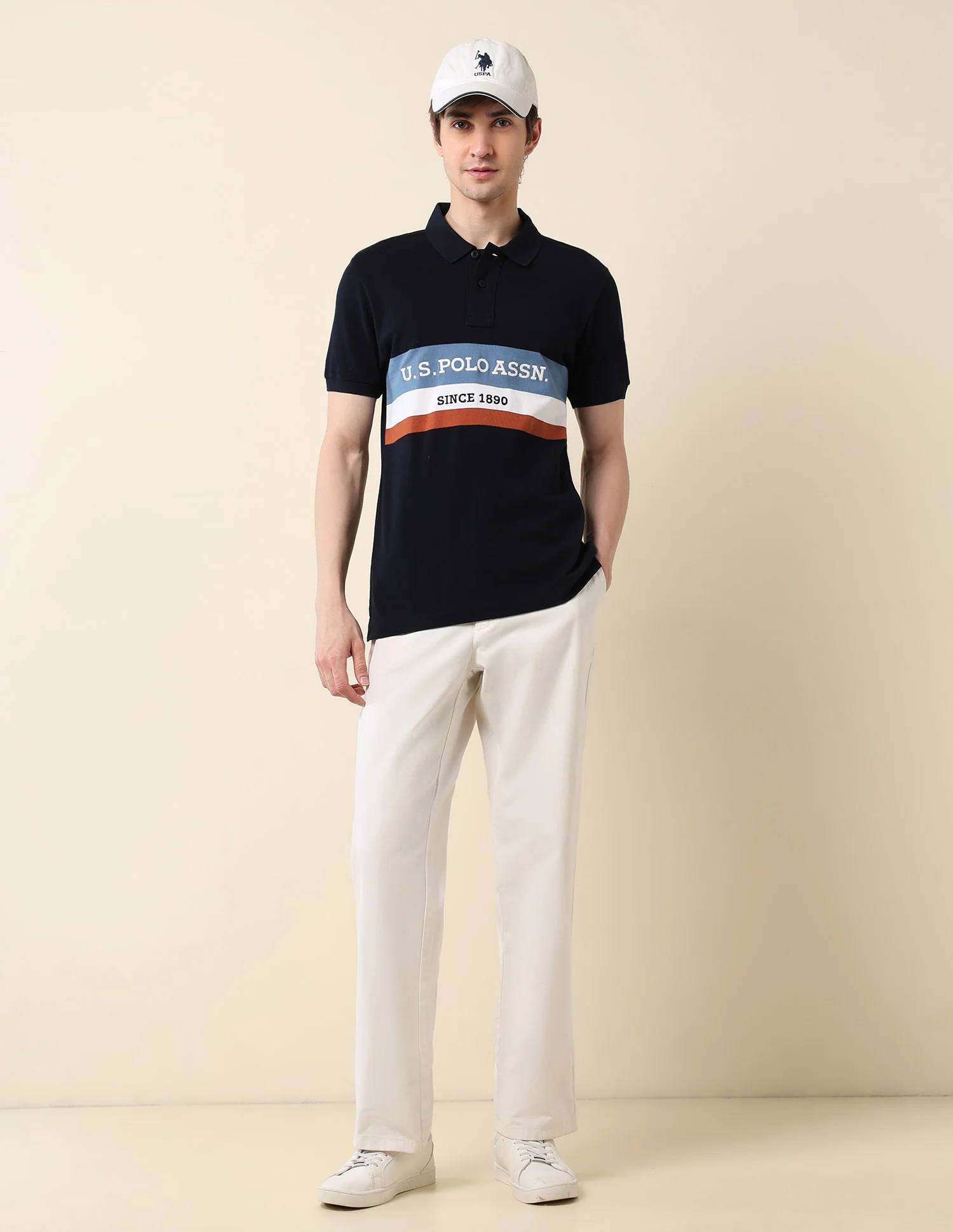 Brand Embroidered Classic Polo Shirt - Image 3