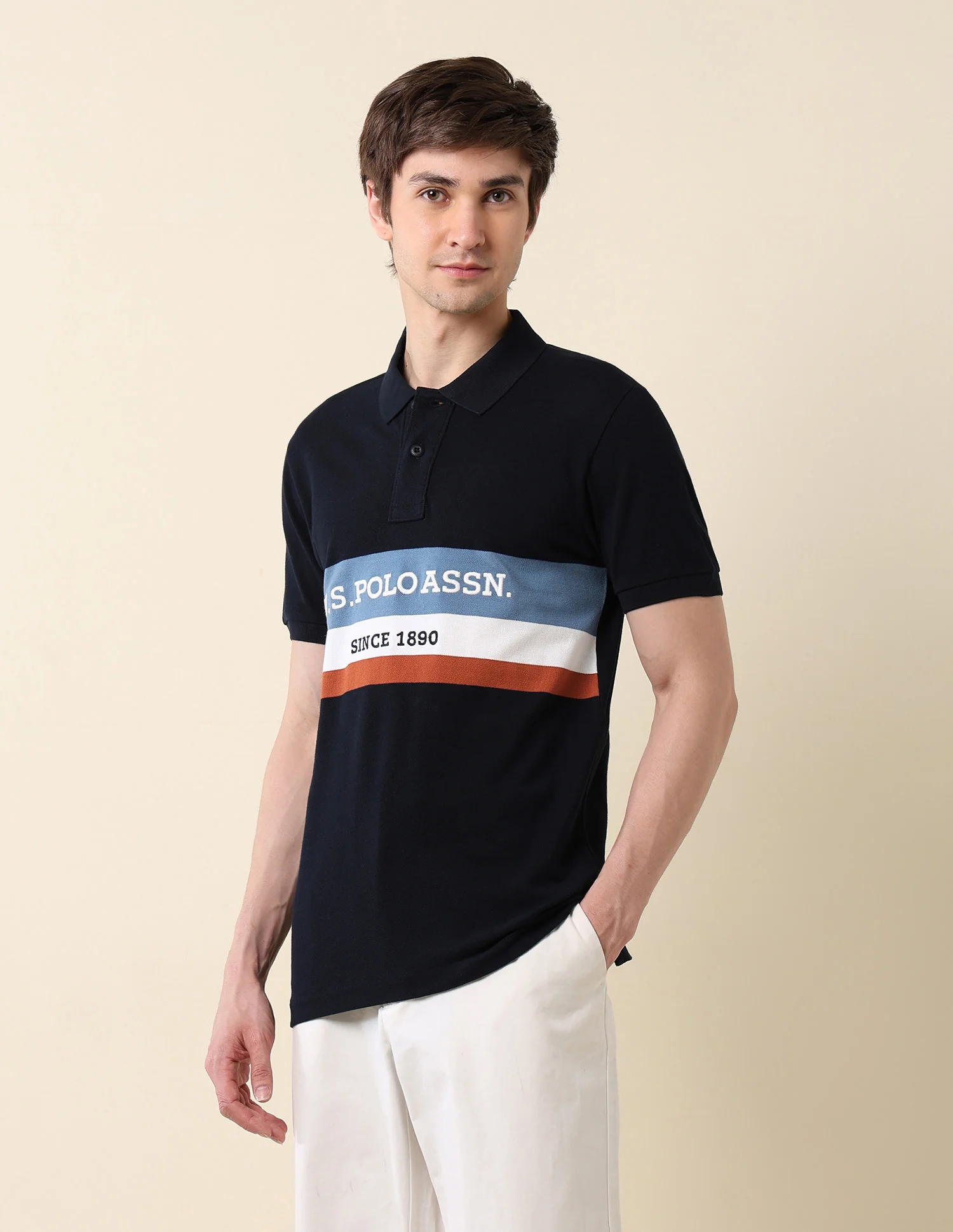 Brand Embroidered Classic Polo Shirt - Image 4