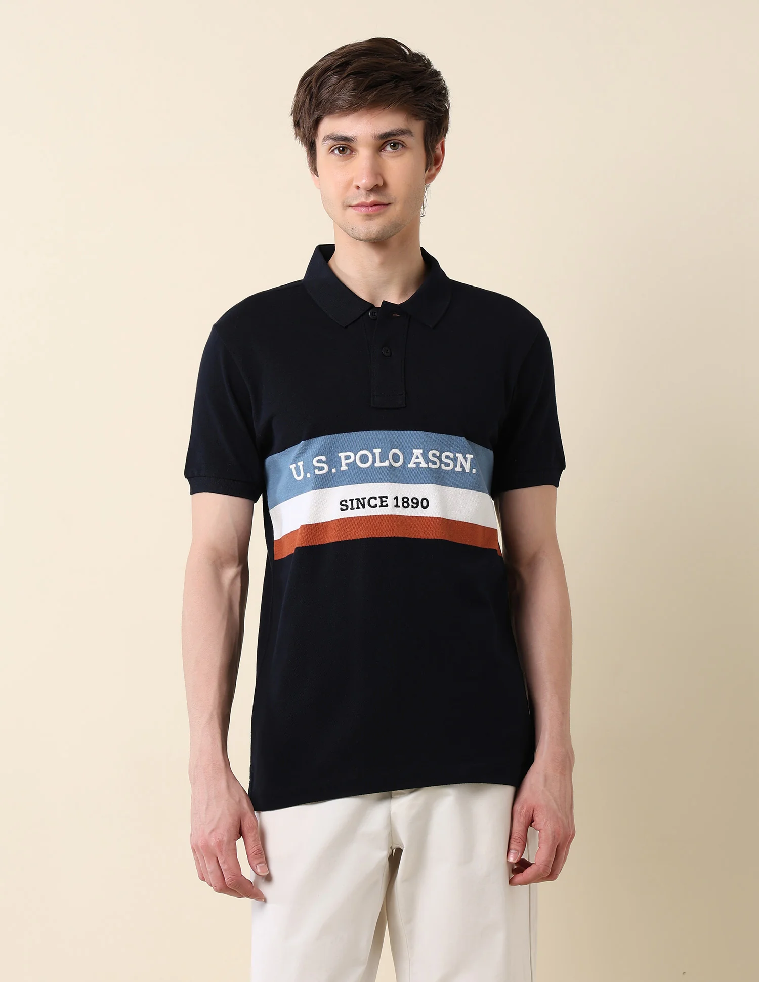 Brand Embroidered Classic Polo Shirt - Image 6