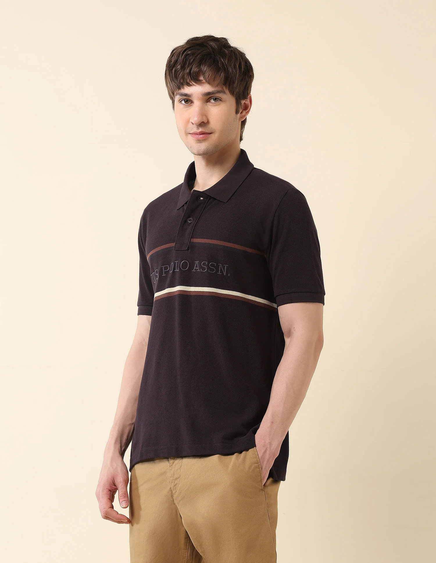 Brand Embroidered Classic Polo Shirt - Image 4