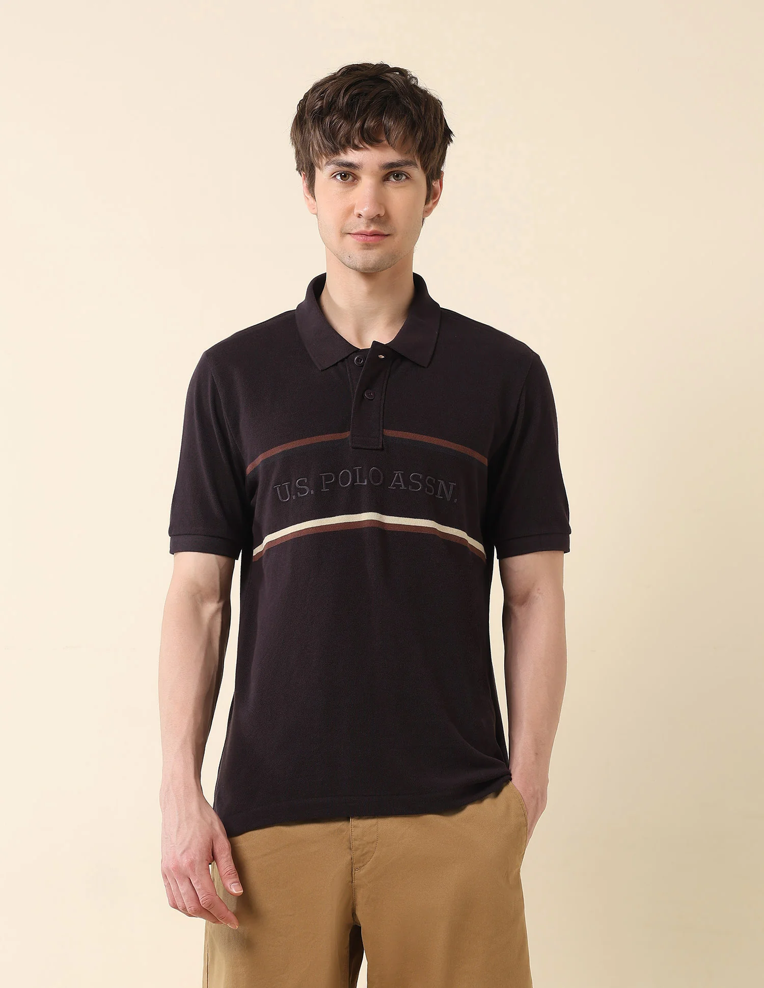 Brand Embroidered Classic Polo Shirt - Image 6