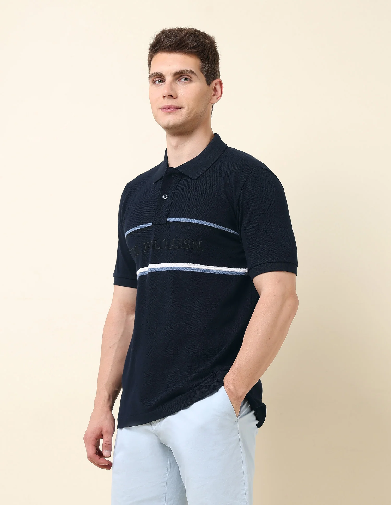 Brand Embroidered Classic Polo Shirt - Image 4