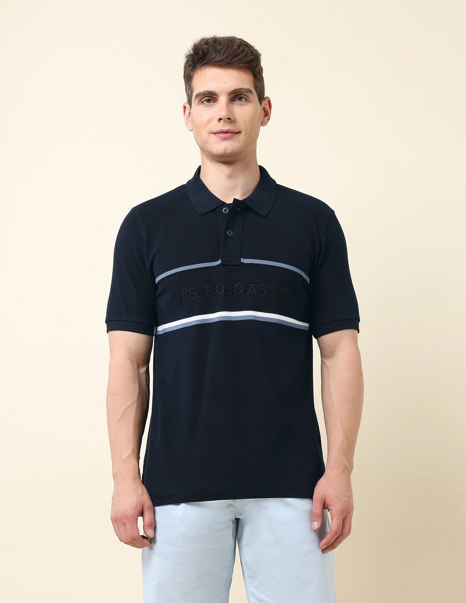 Brand Embroidered Classic Polo Shirt - Image 6