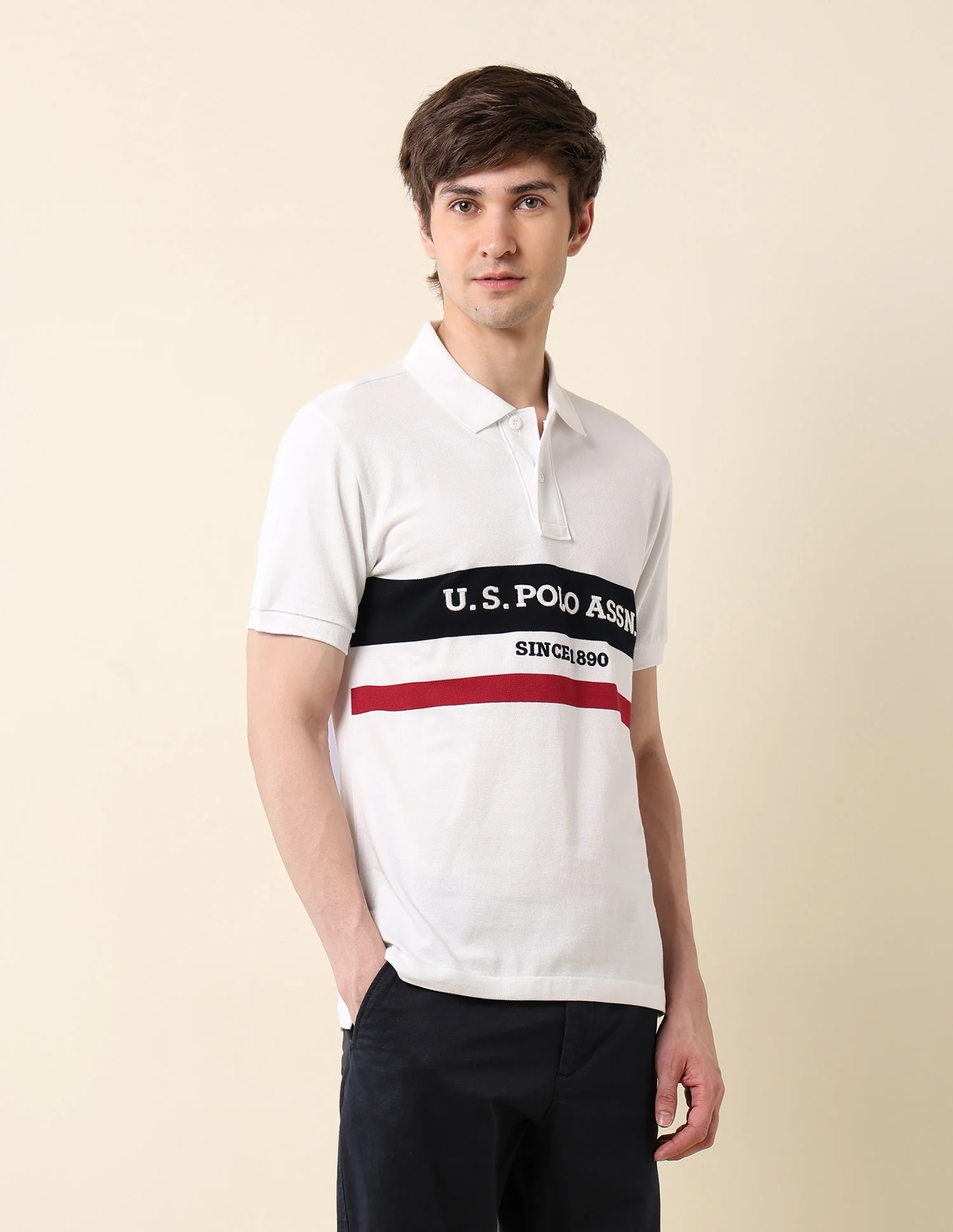 Brand Embroidered Classic Polo Shirt - Image 4