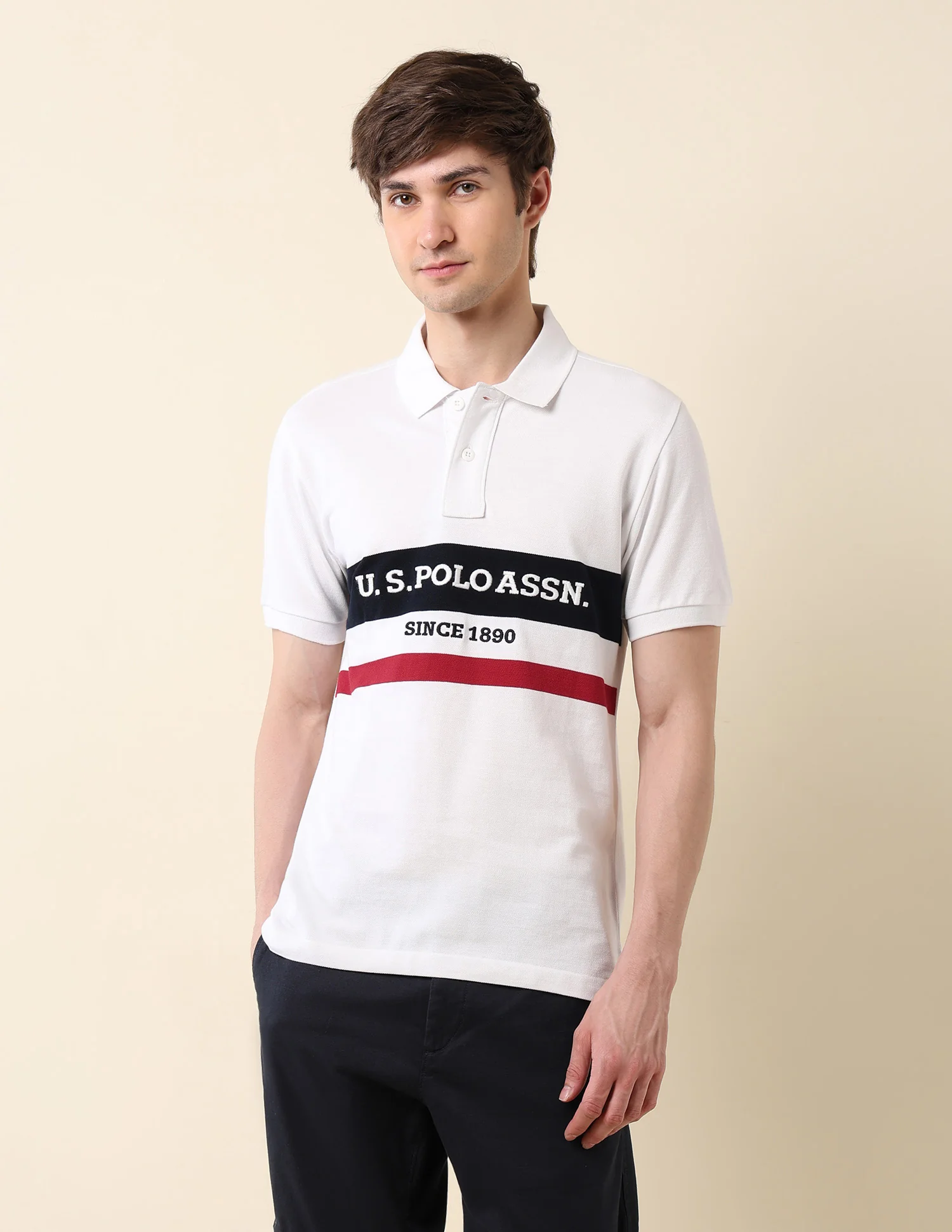 Brand Embroidered Classic Polo Shirt - Image 6