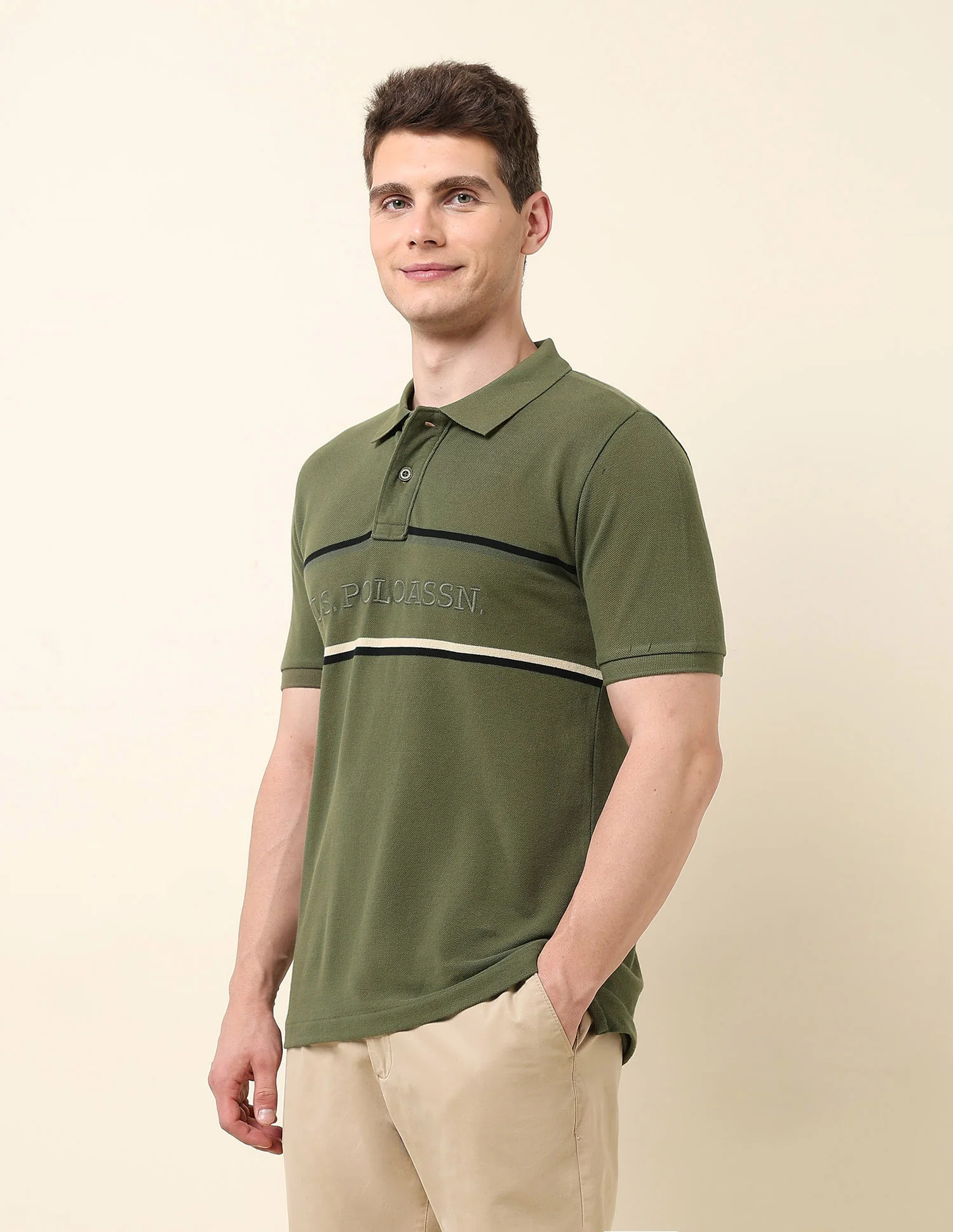 Brand Embroidered Classic Polo Shirt - Image 4