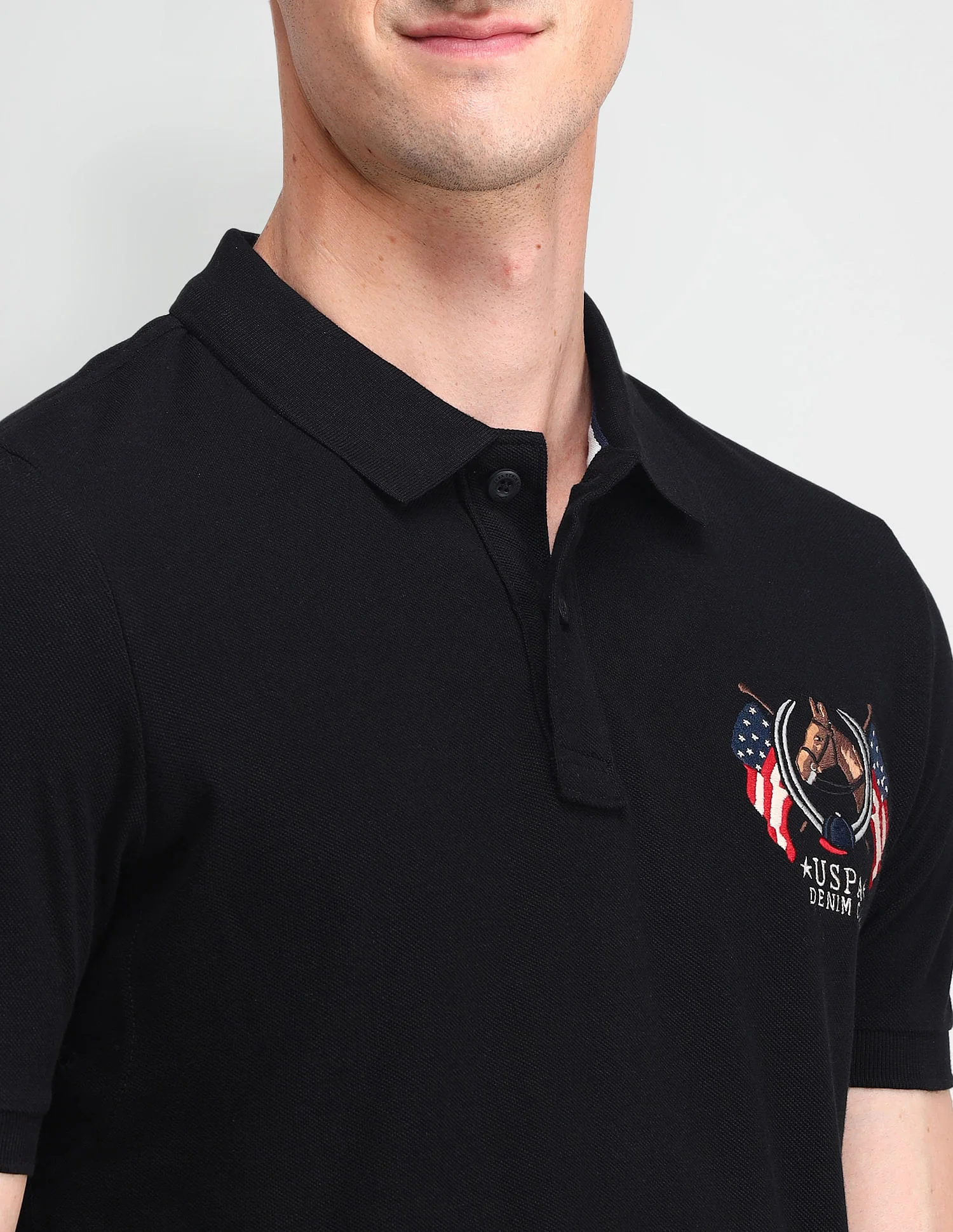 Brand Embroidered Cotton Polo Shirt - Image 7