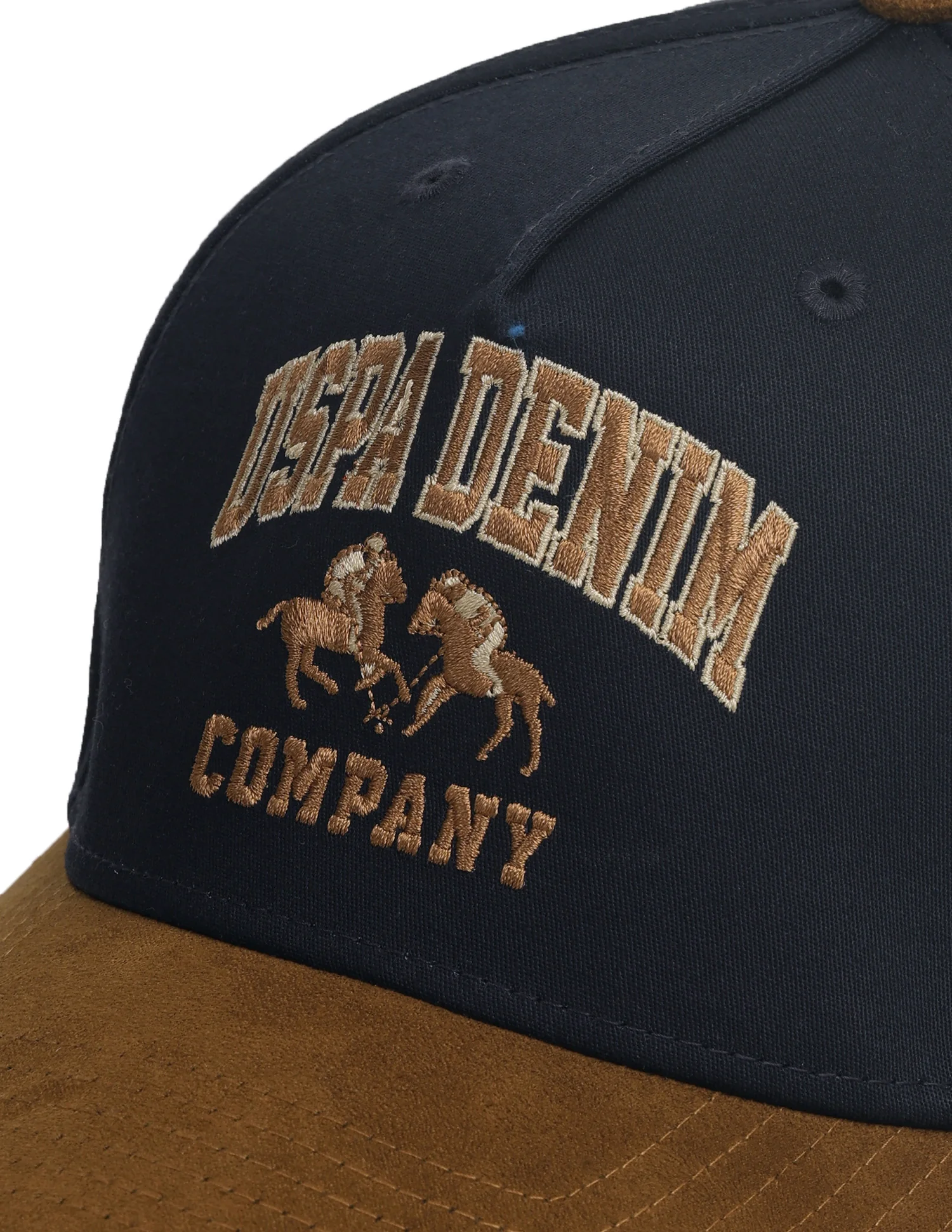 Brand Embroidered Denim Cap - Image 3