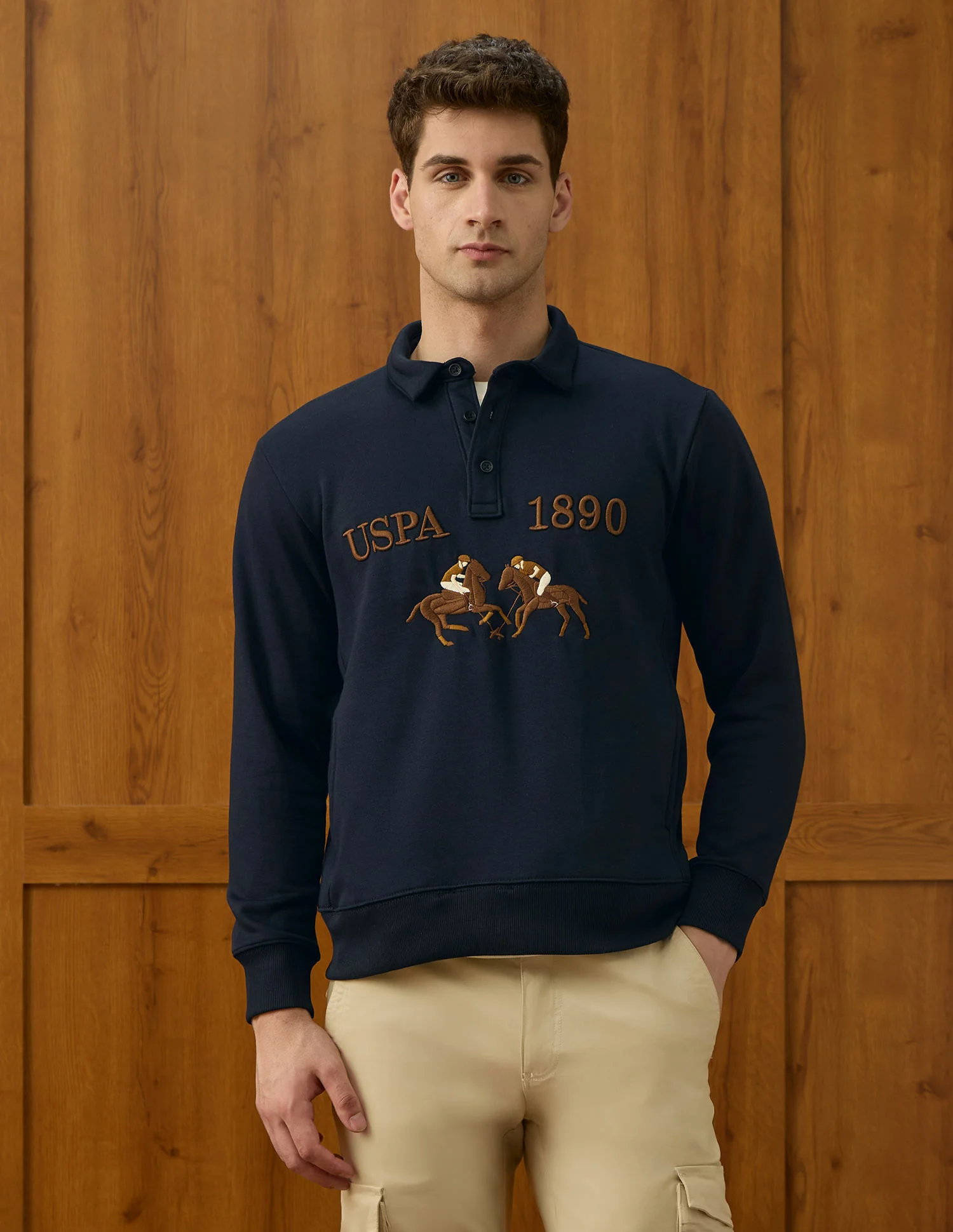 Brand Embroidered Equestrian Aisle Theater Sweatshirt - Image 6