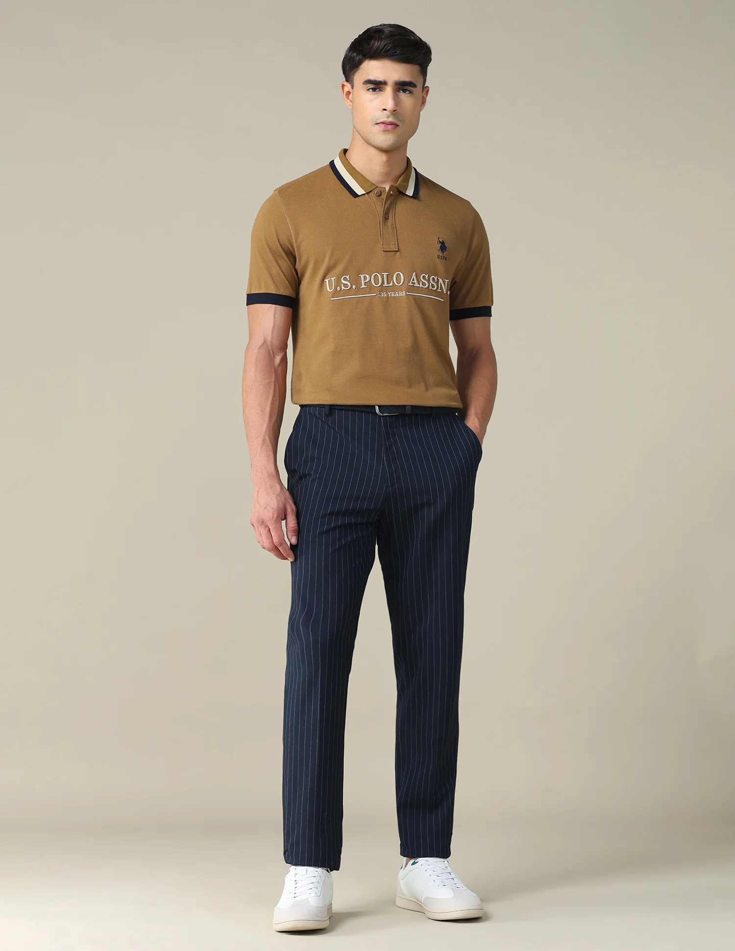 Brand Embroidered Regular Fit Polo Shirt - Image 3