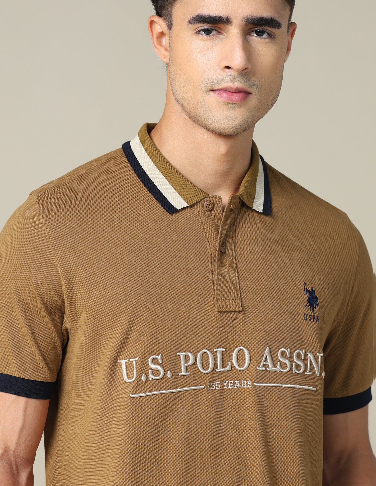Brand Embroidered Regular Fit Polo Shirt - Image 7