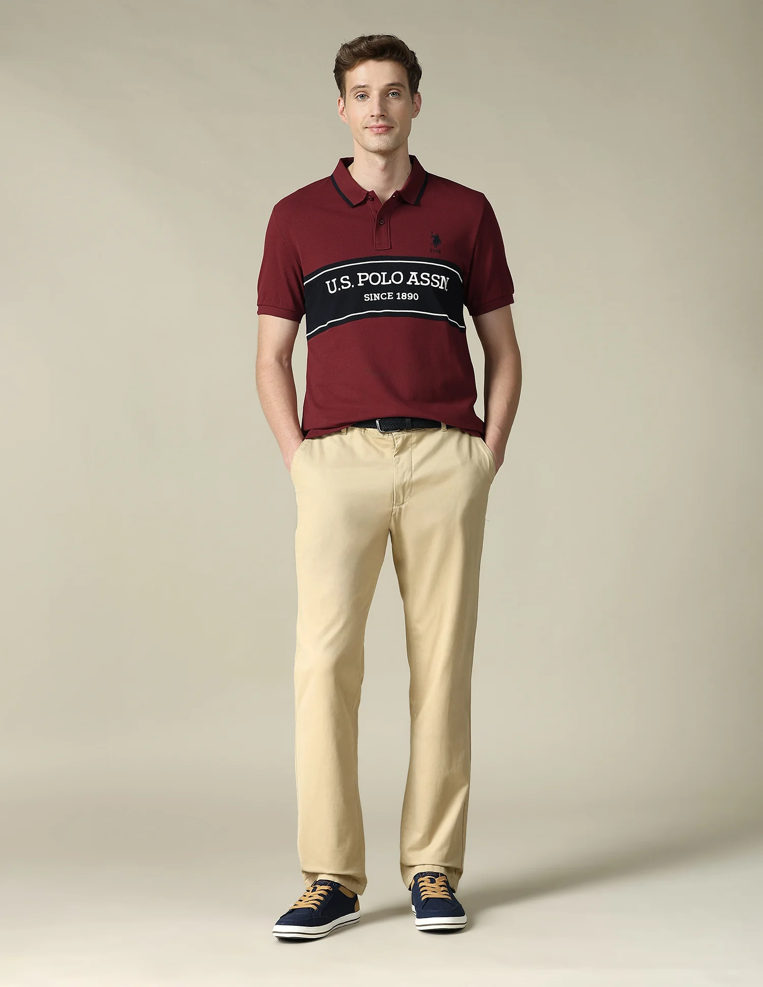 Brand Embroidered Regular Fit Polo Shirt - Image 3