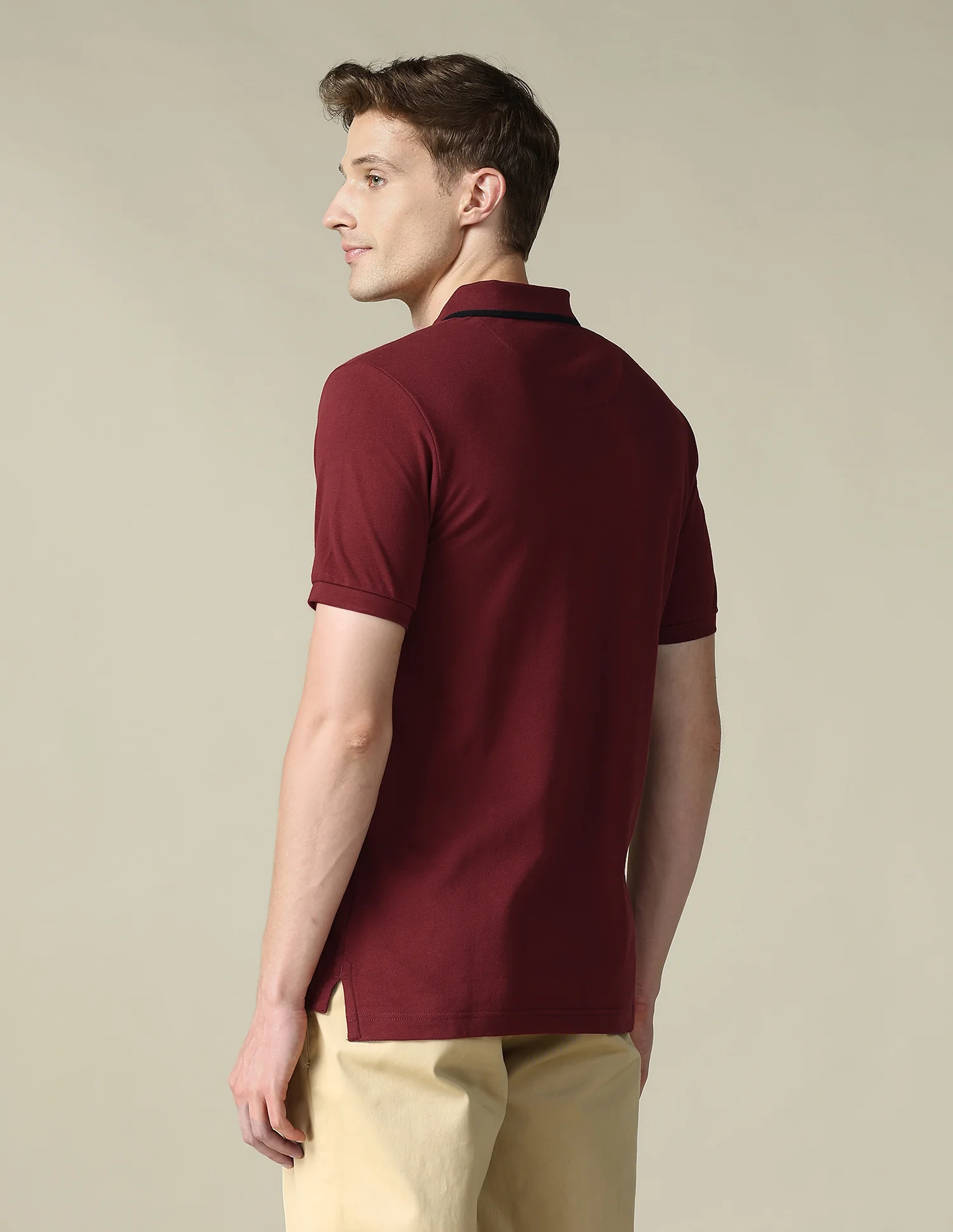 Brand Embroidered Regular Fit Polo Shirt - Image 5