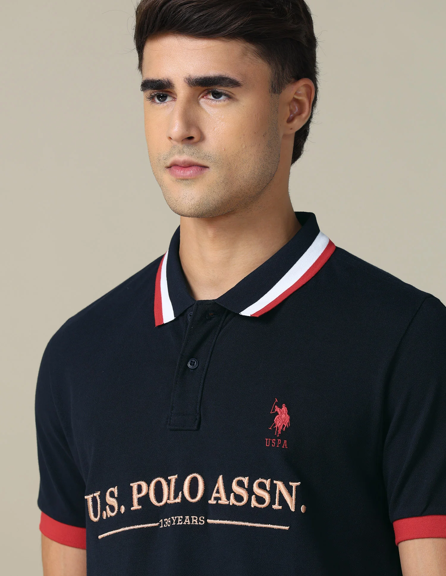 Brand Embroidered Regular Fit Polo Shirt - Image 7