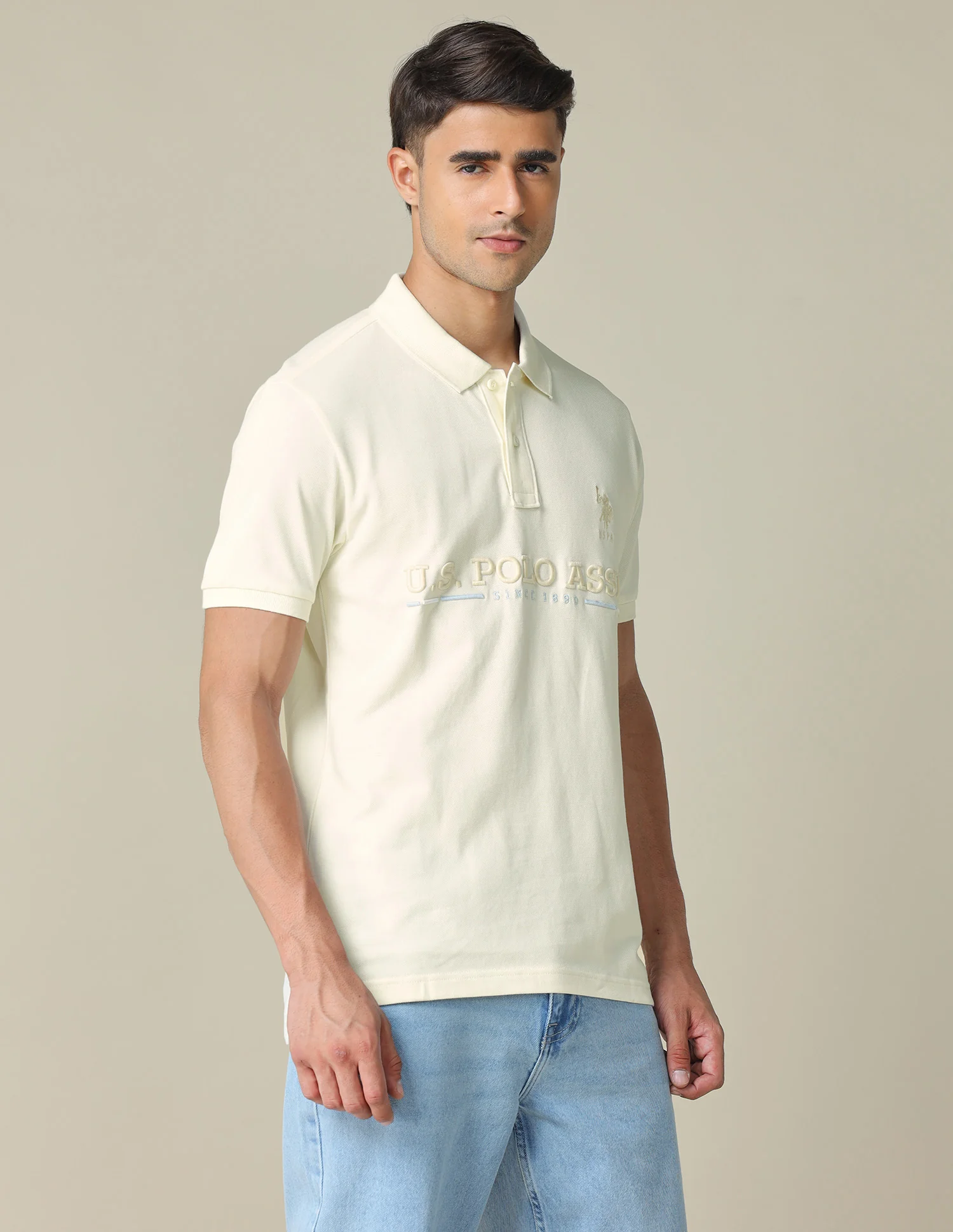 Brand Embroidered Regular Fit Polo Shirt - Image 4