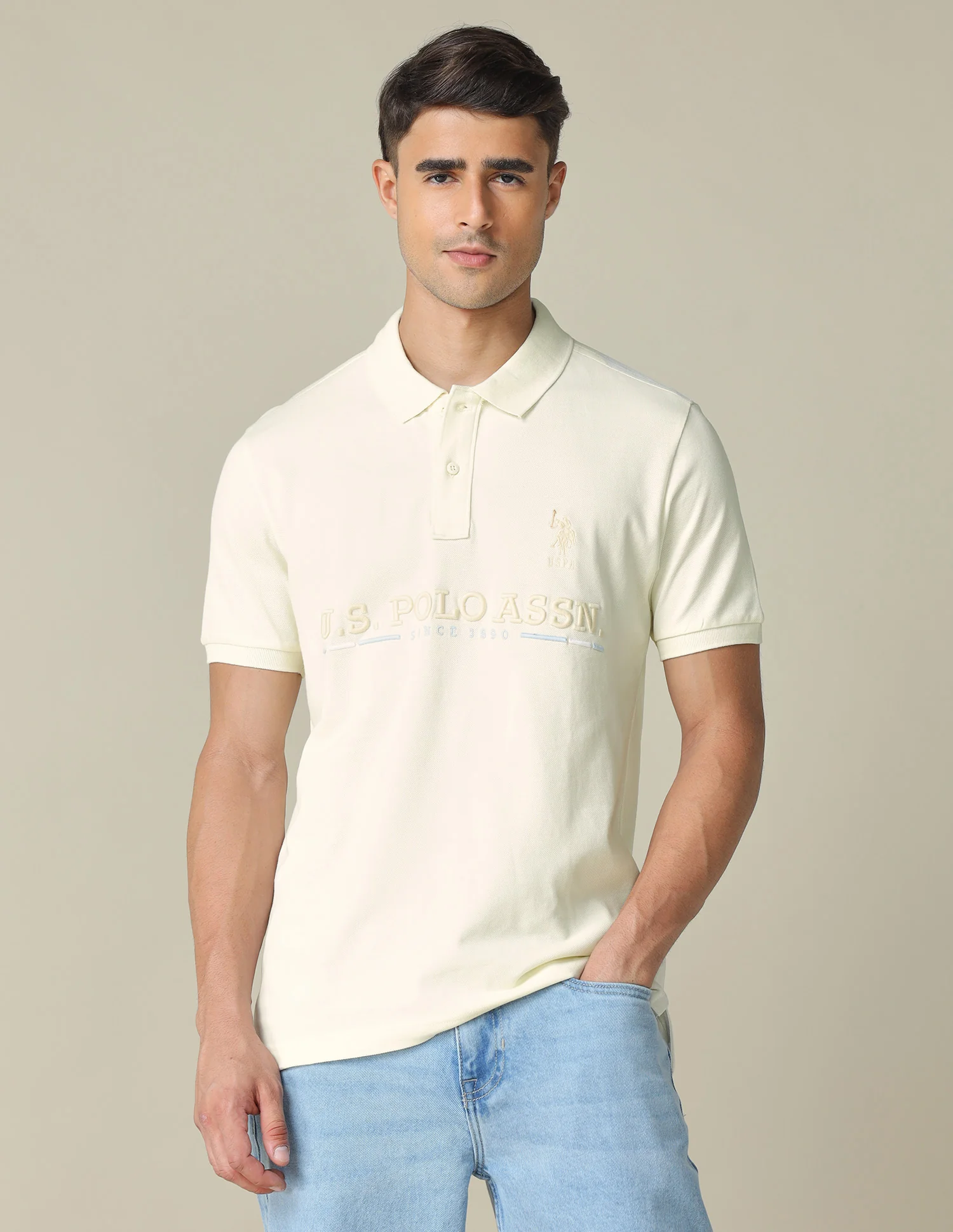 Brand Embroidered Regular Fit Polo Shirt - Image 6