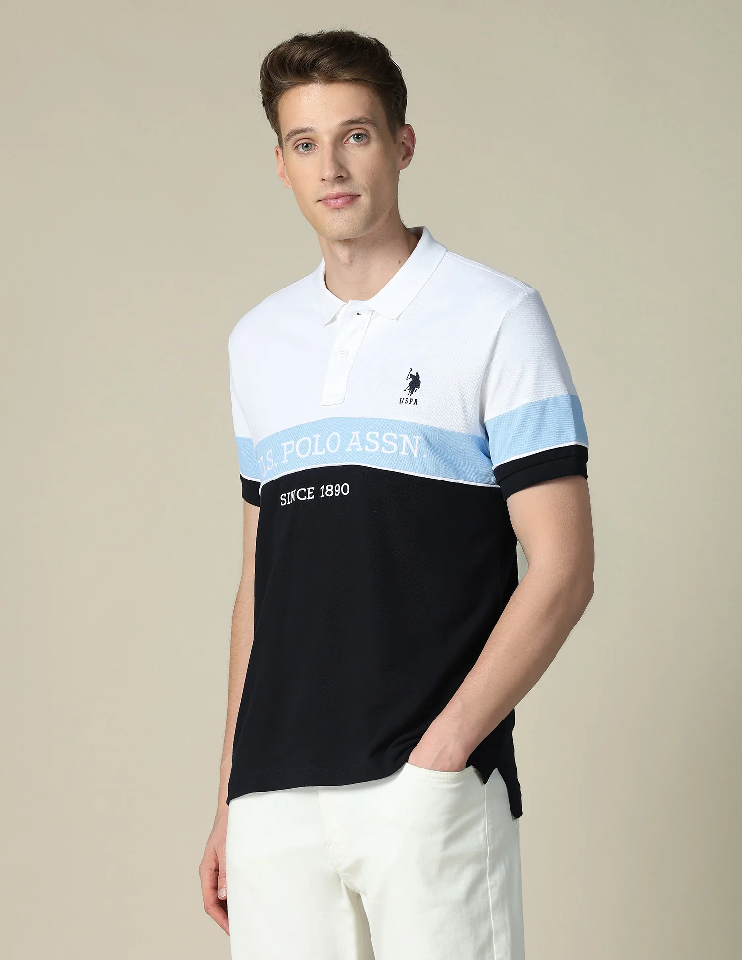 Brand Embroidered Regular Fit Polo Shirt - Image 4