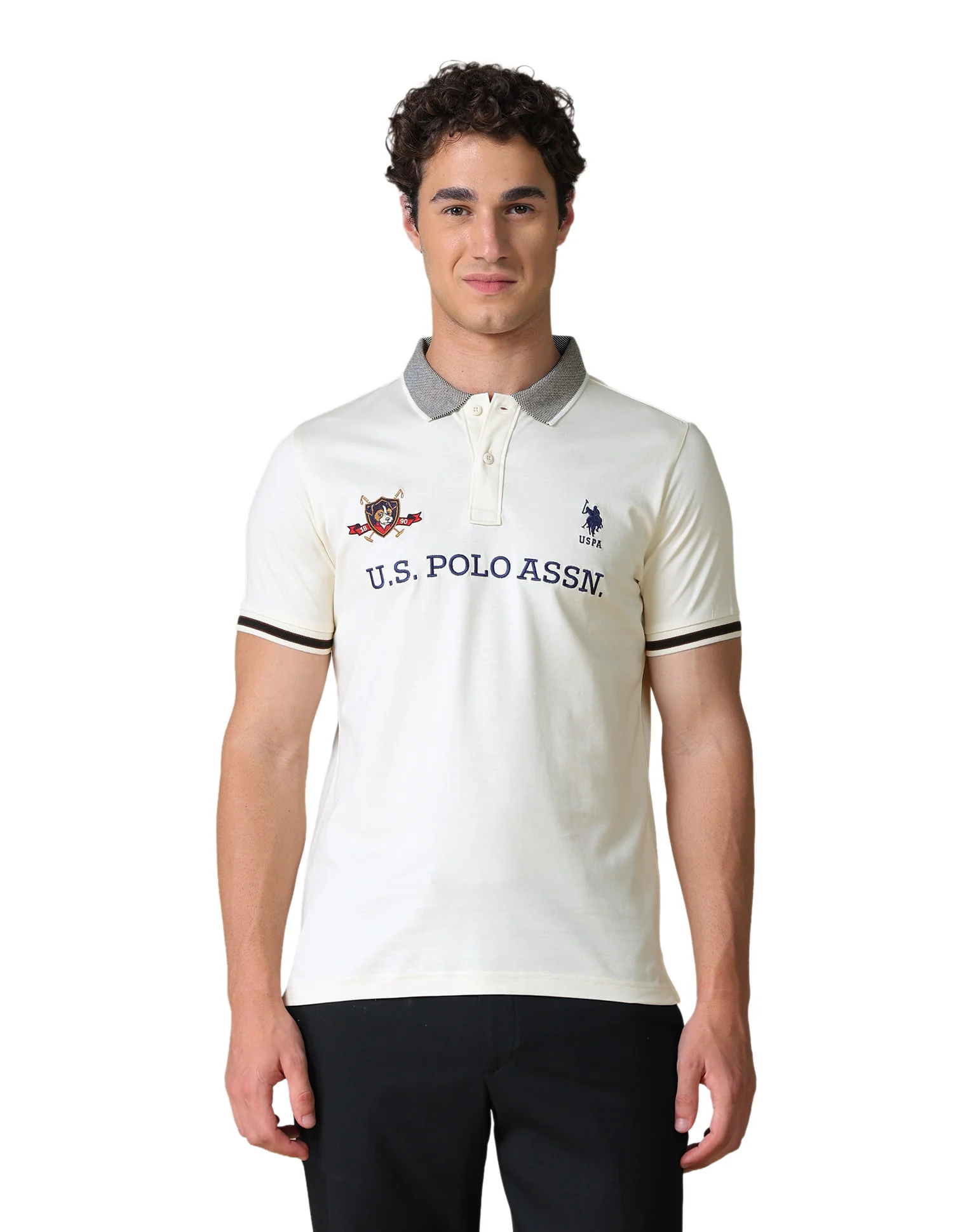 Brand Embroidered Regular Fit Polo Shirt - Image 10