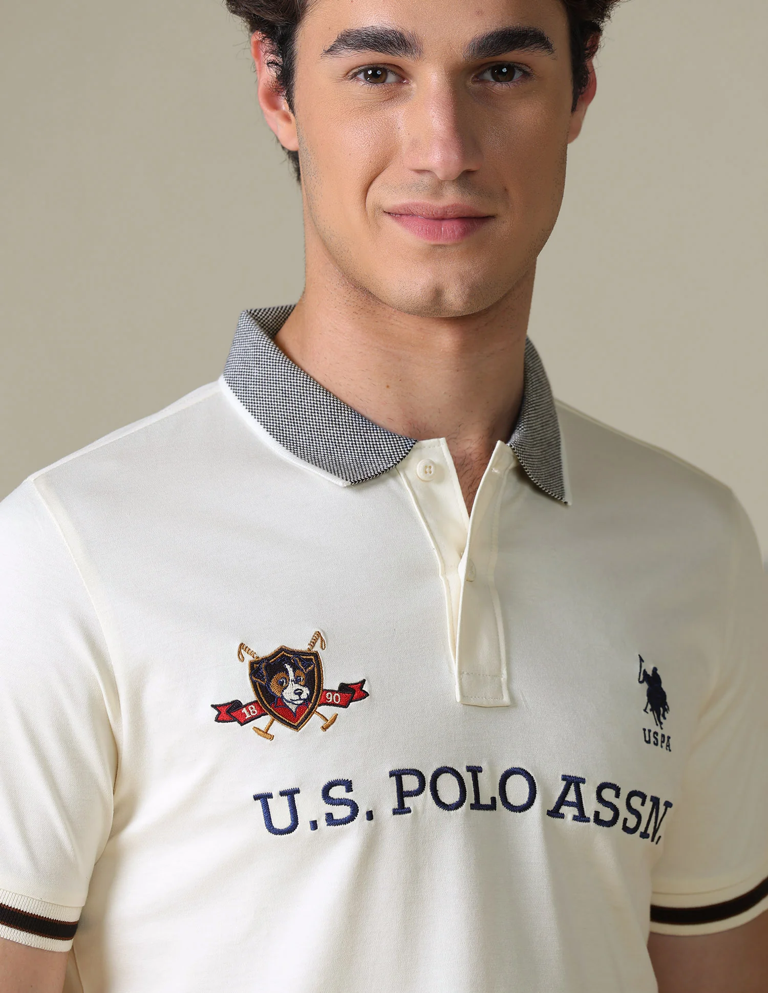 Brand Embroidered Regular Fit Polo Shirt - Image 7